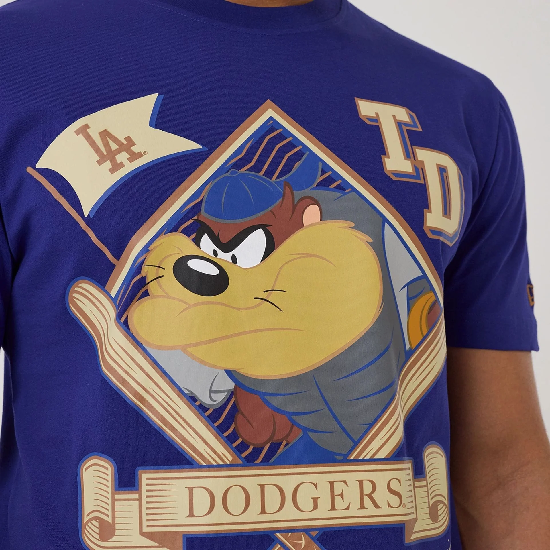 LA Dodgers MLB X Looney Tunes Dark Blue T-Shirt - Image 7