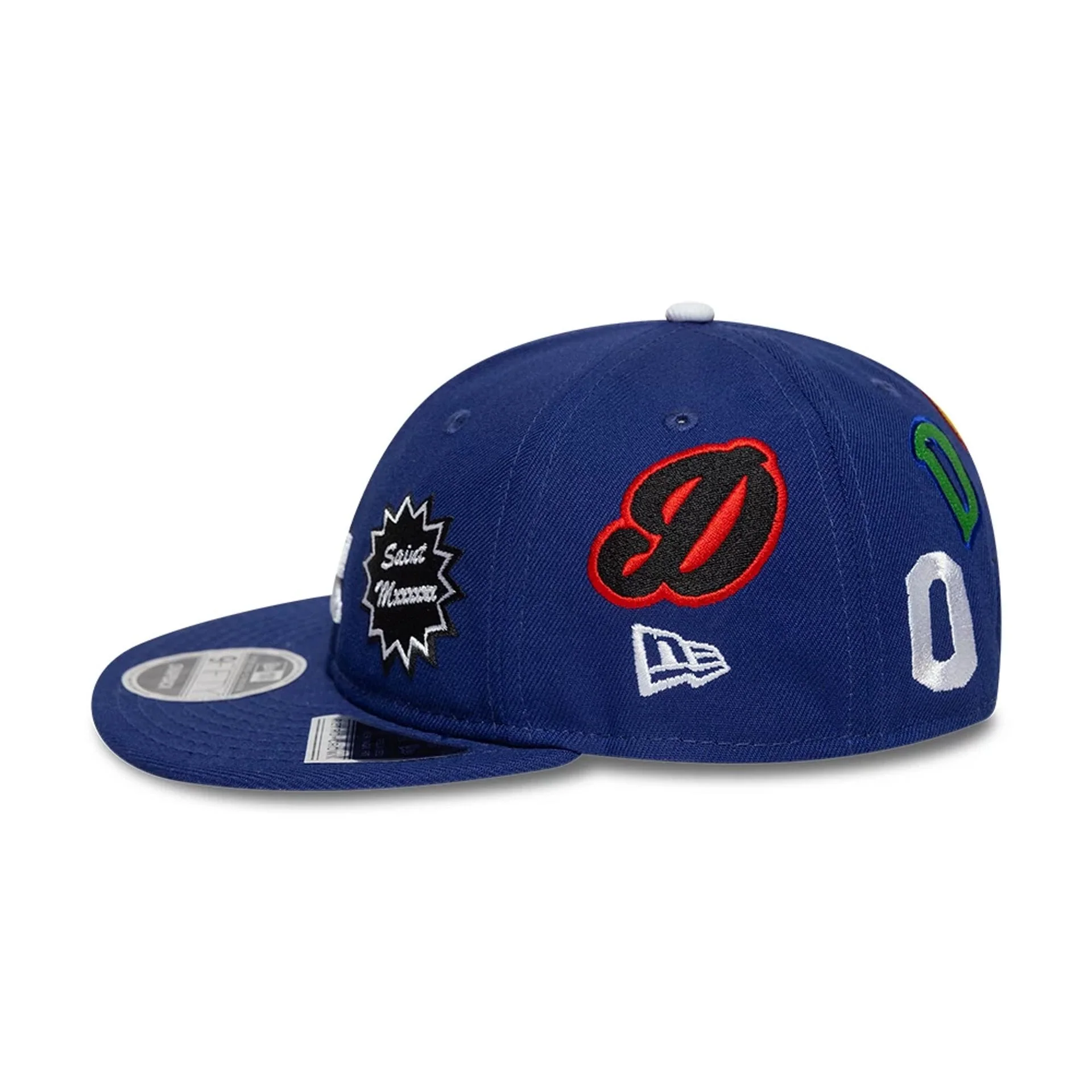 LA Dodgers MLB X Saint Mxxxxxx Dark Blue Retro Crown 9FIFTY Snapback Adjustable Cap - Image 4