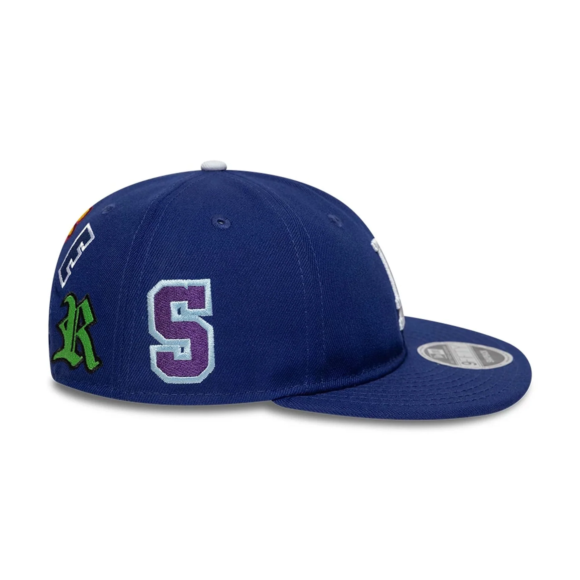 LA Dodgers MLB X Saint Mxxxxxx Dark Blue Retro Crown 9FIFTY Snapback Adjustable Cap - Image 5