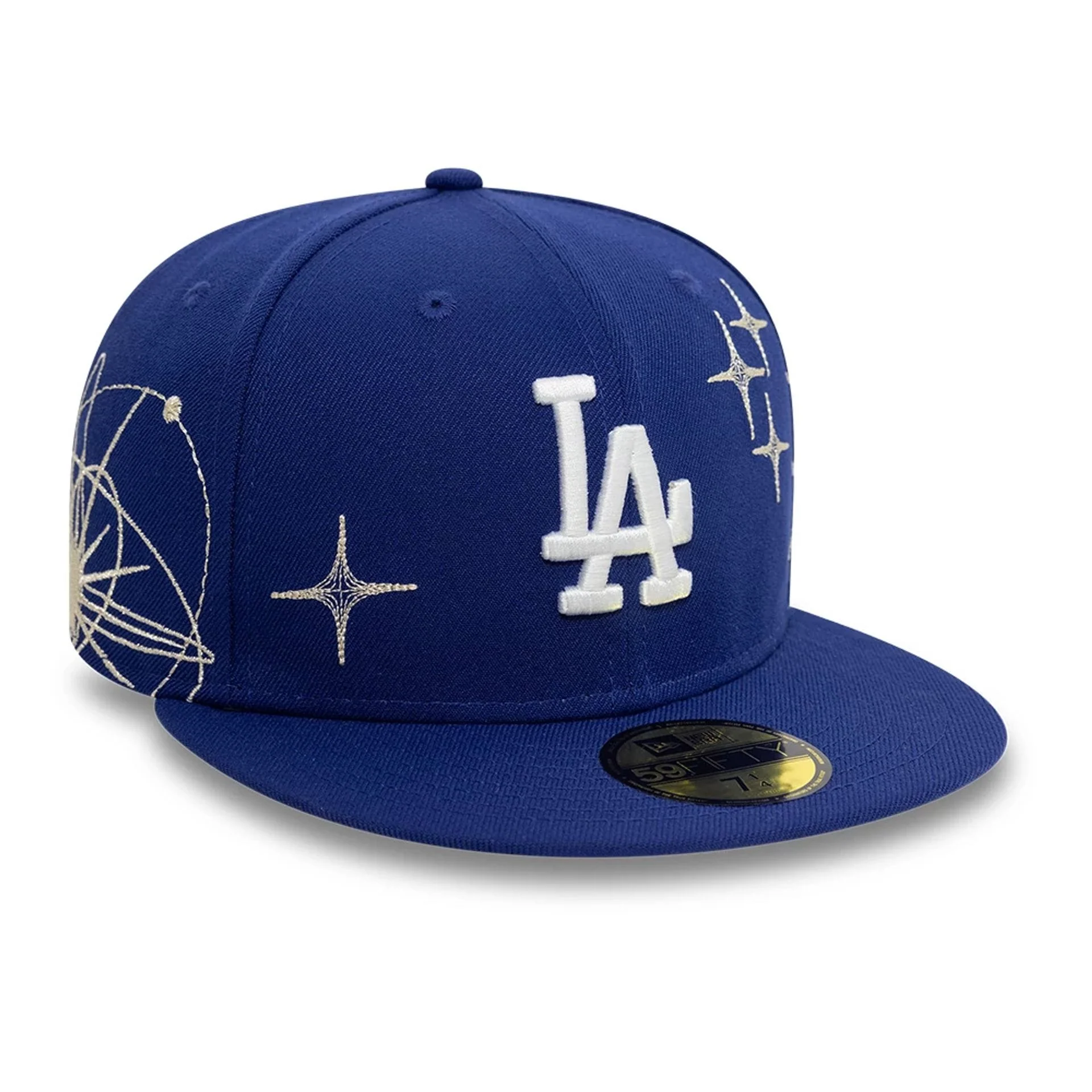 LA Dodgers MLB Zodiac Dark Blue 59FIFTY Fitted Cap - Image 3