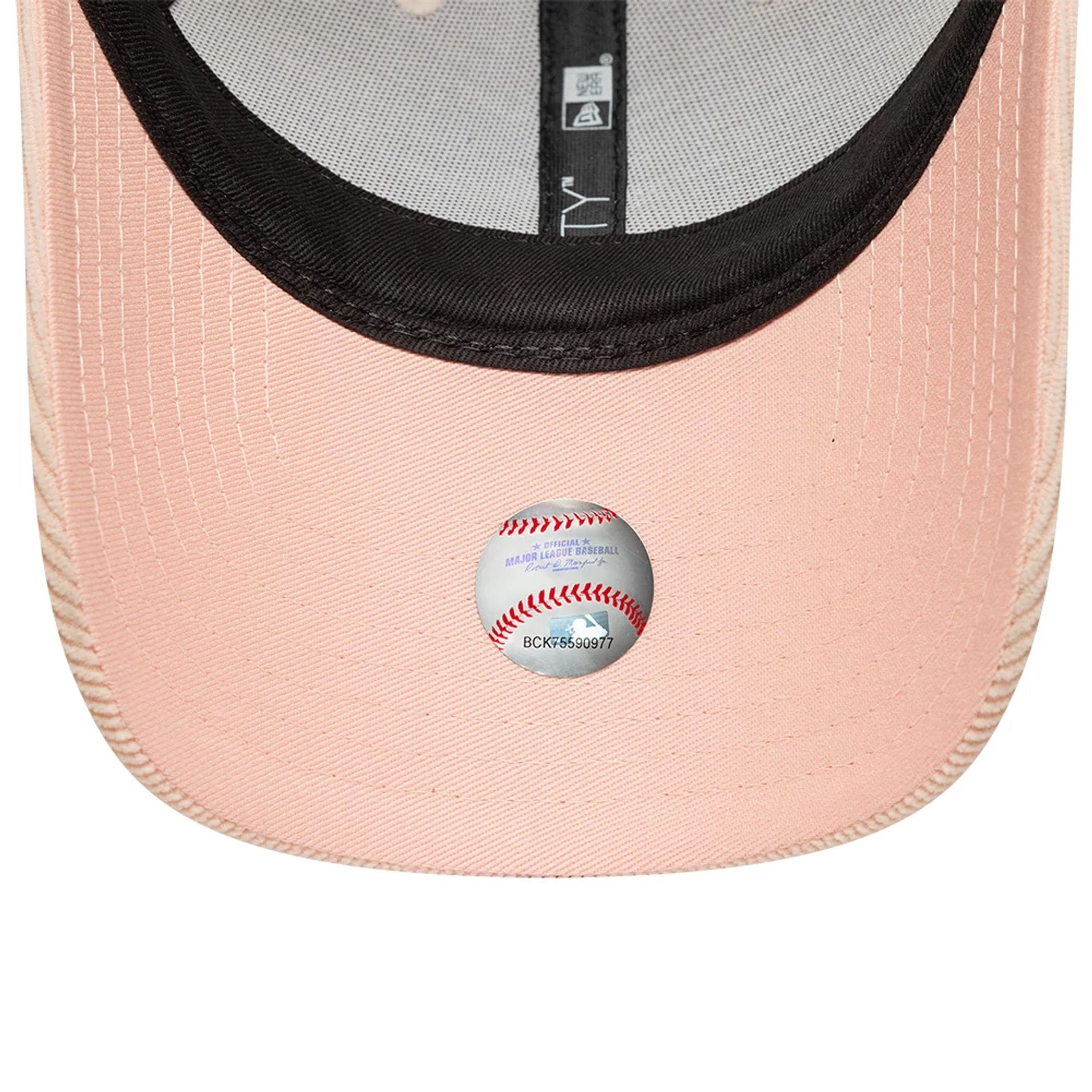 LA Dodgers Womens MLB Cord Pastel Pink 9FORTY Adjustable Cap - Image 5