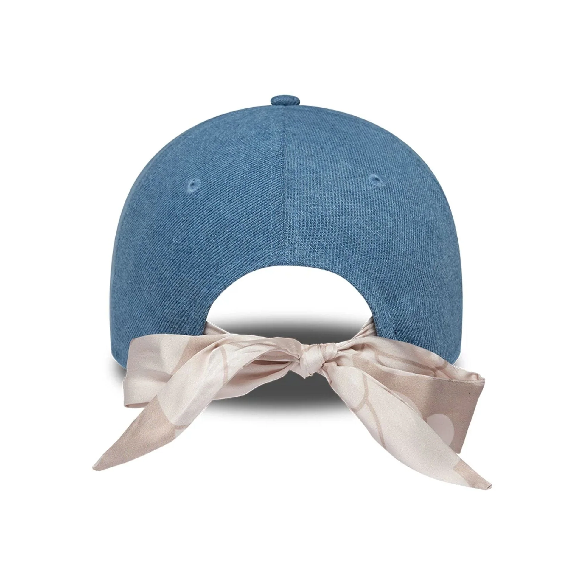 LA Dodgers Womens MLB Denim Pastel Blue 9FORTY Bowback Adjustable Cap - Image 2