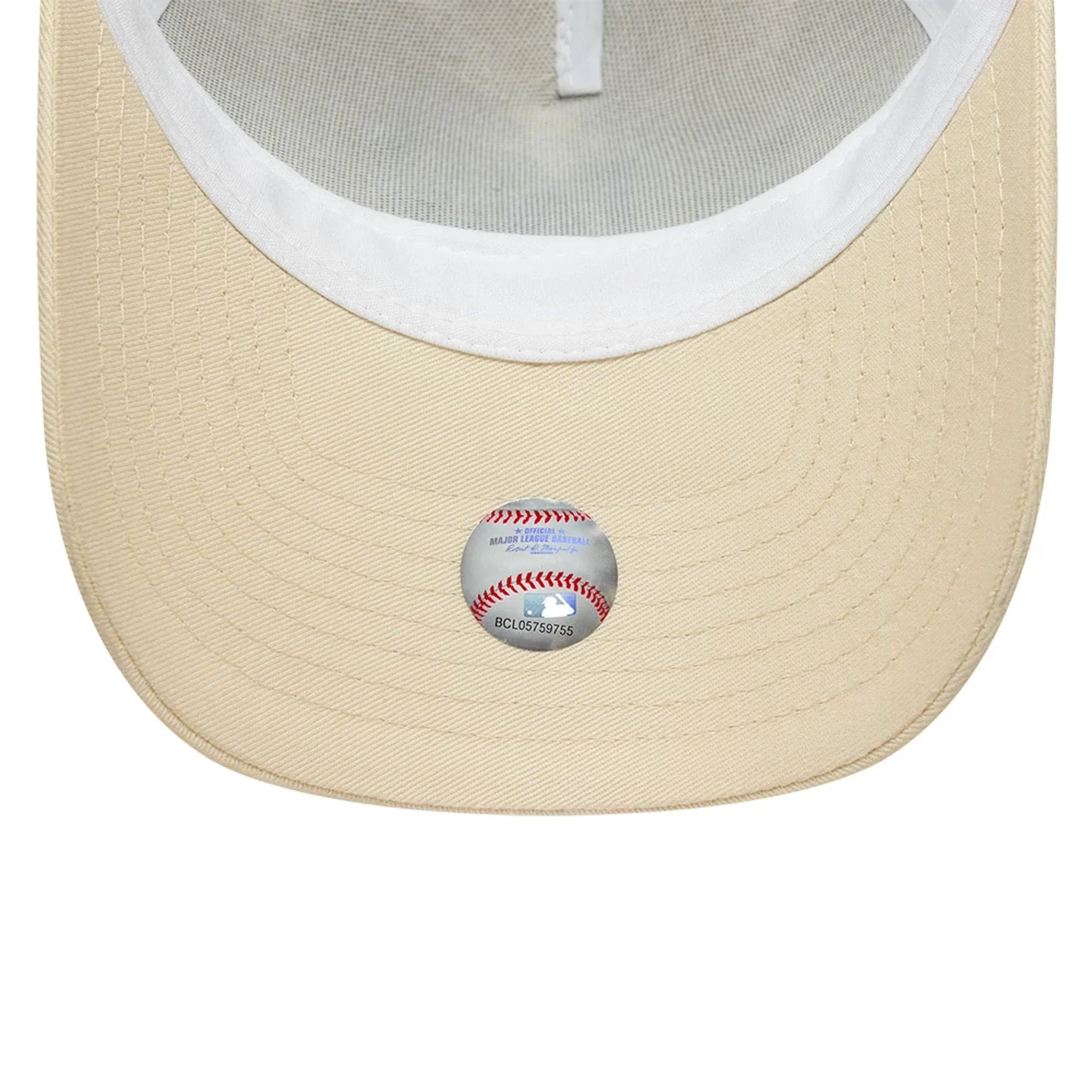LA Dodgers Womens MLB Floral Light Beige 9FORTY A-Frame Trucker Adjustable Cap - Image 5