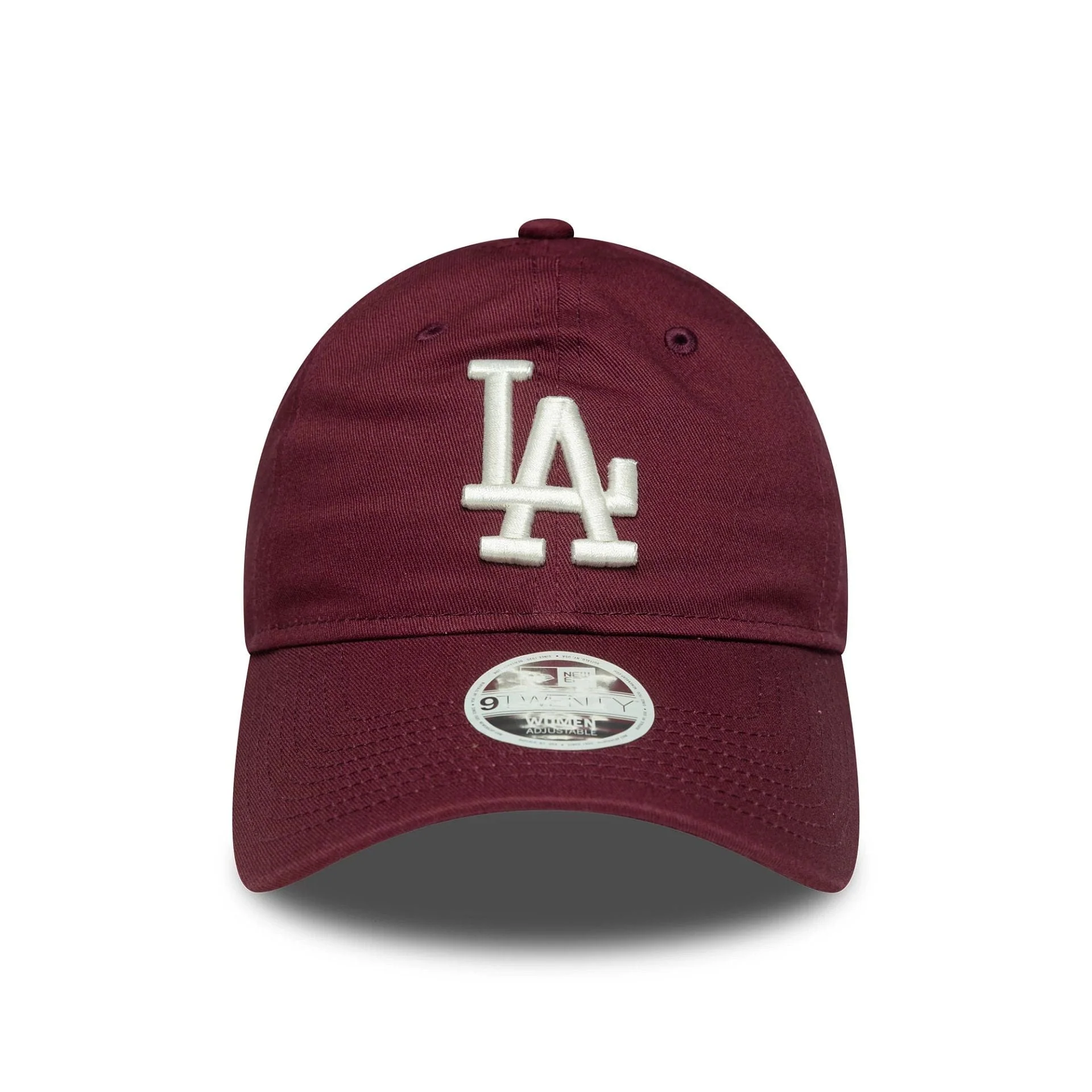 LA Dodgers Womens MLB League Essential Dark Red 9TWENTY Adjustable Cap - Image 2