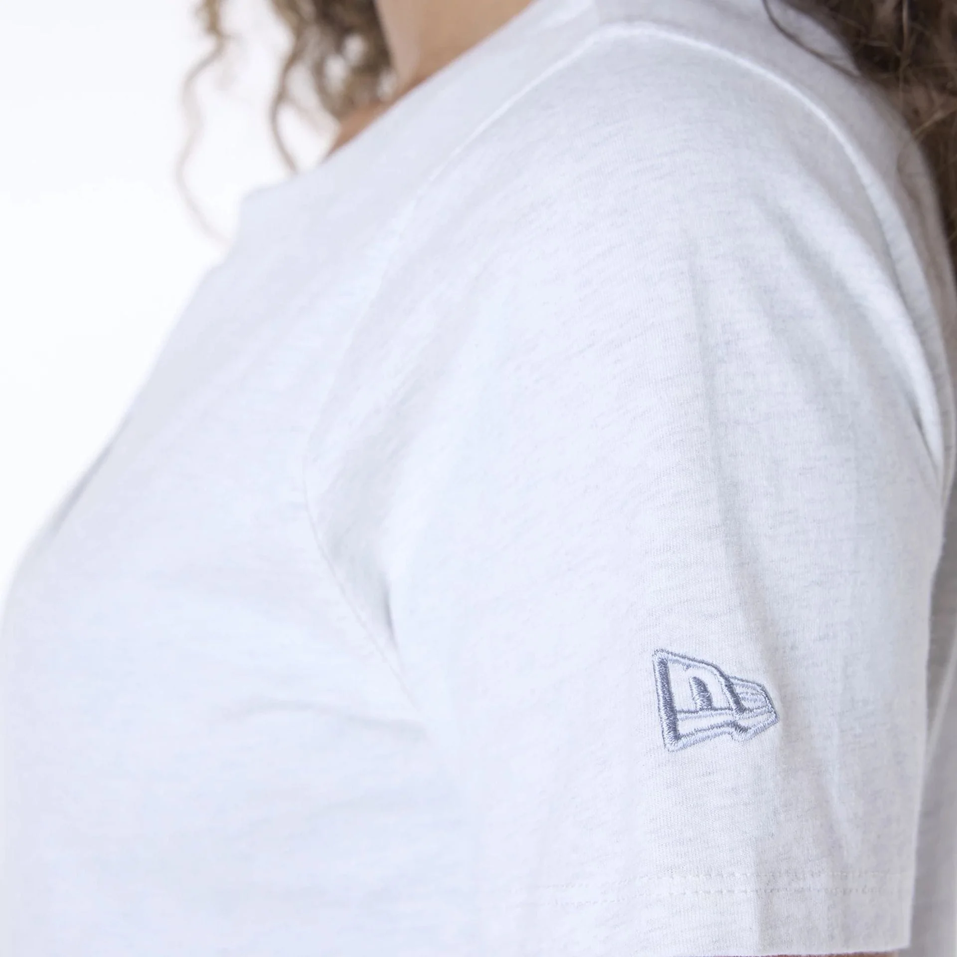 LA Dodgers Womens MLB League Essential Pastel Grey T-Shirt - Image 5
