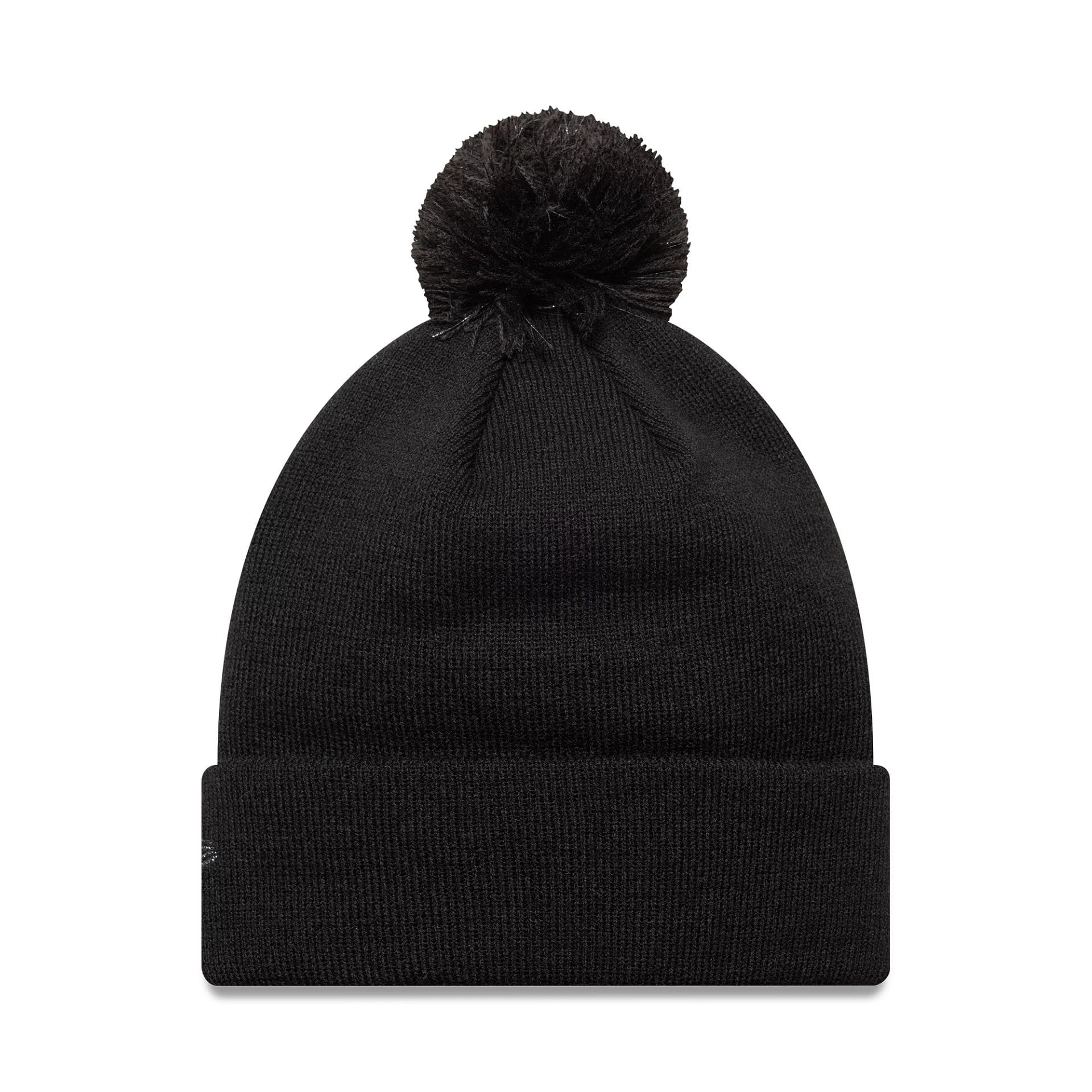 LA Dodgers Womens MLB Metallic Black Cuff Knit Beanie Hat - Image 2