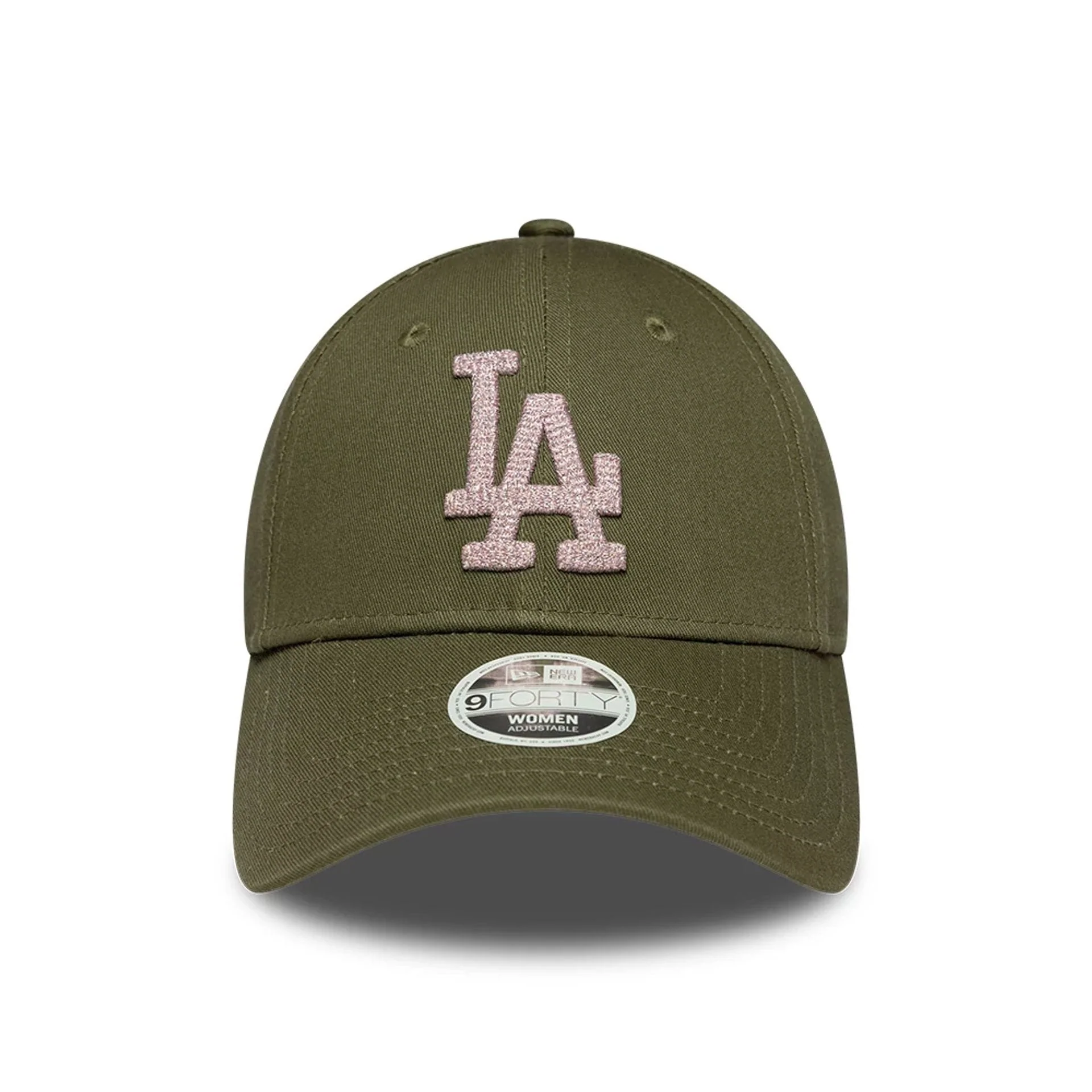 LA Dodgers Womens MLB Metallic Dark Green 9FORTY Adjustable Cap - Image 2