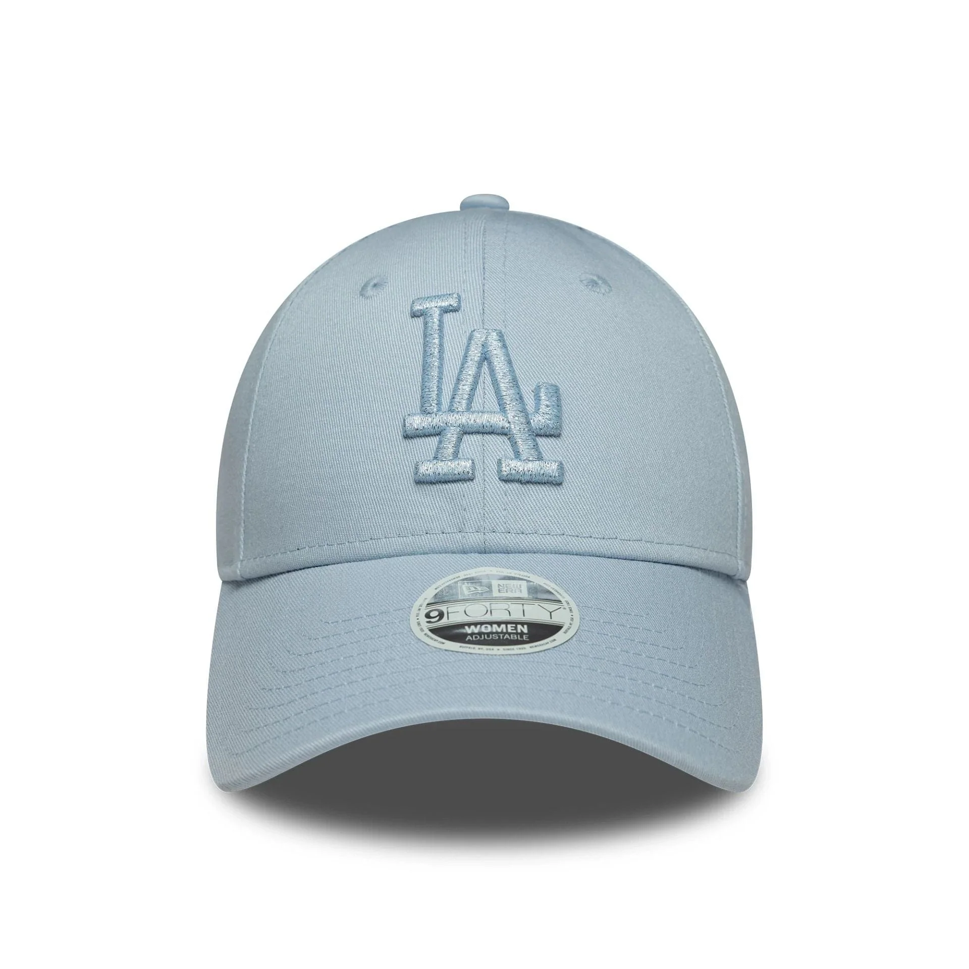 LA Dodgers Womens MLB Metallic Logo Pastel Blue 9FORTY Cap - Image 2