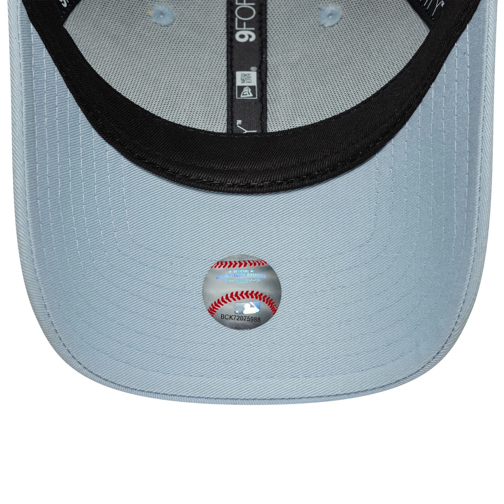 LA Dodgers Womens MLB Metallic Logo Pastel Blue 9FORTY Cap - Image 5