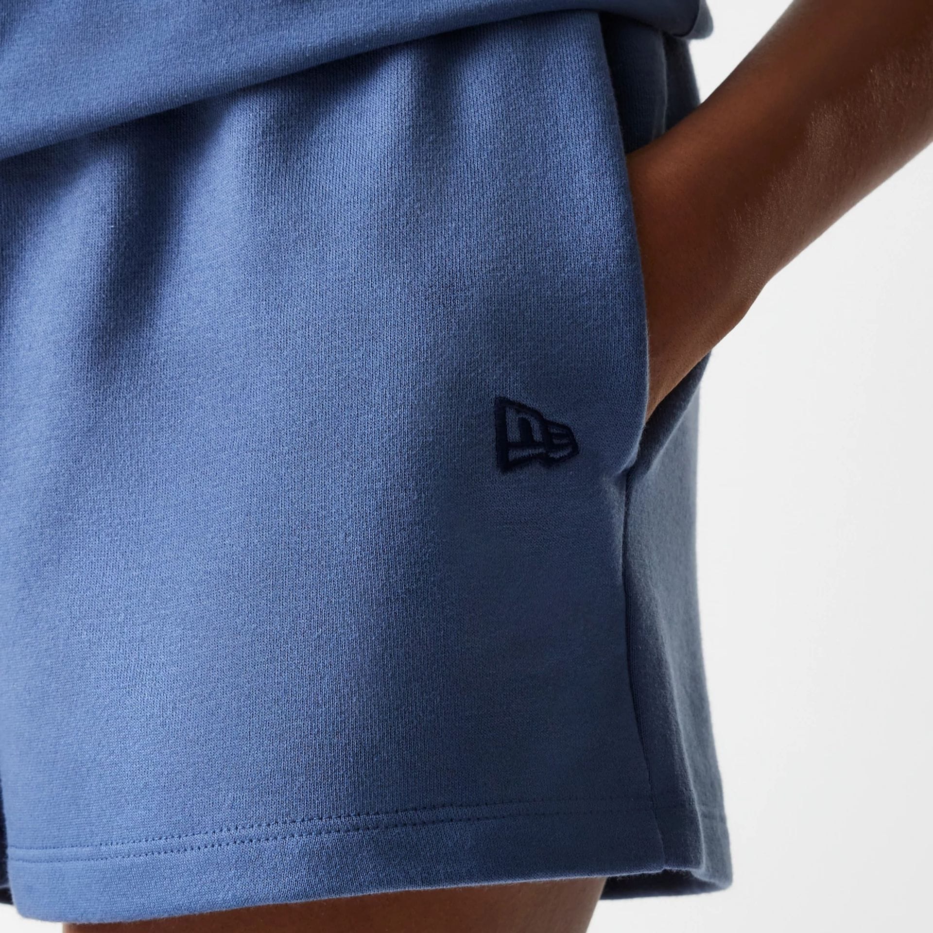 LA Dodgers Womens MLB Midi League Essential Dark Blue Shorts - Image 4