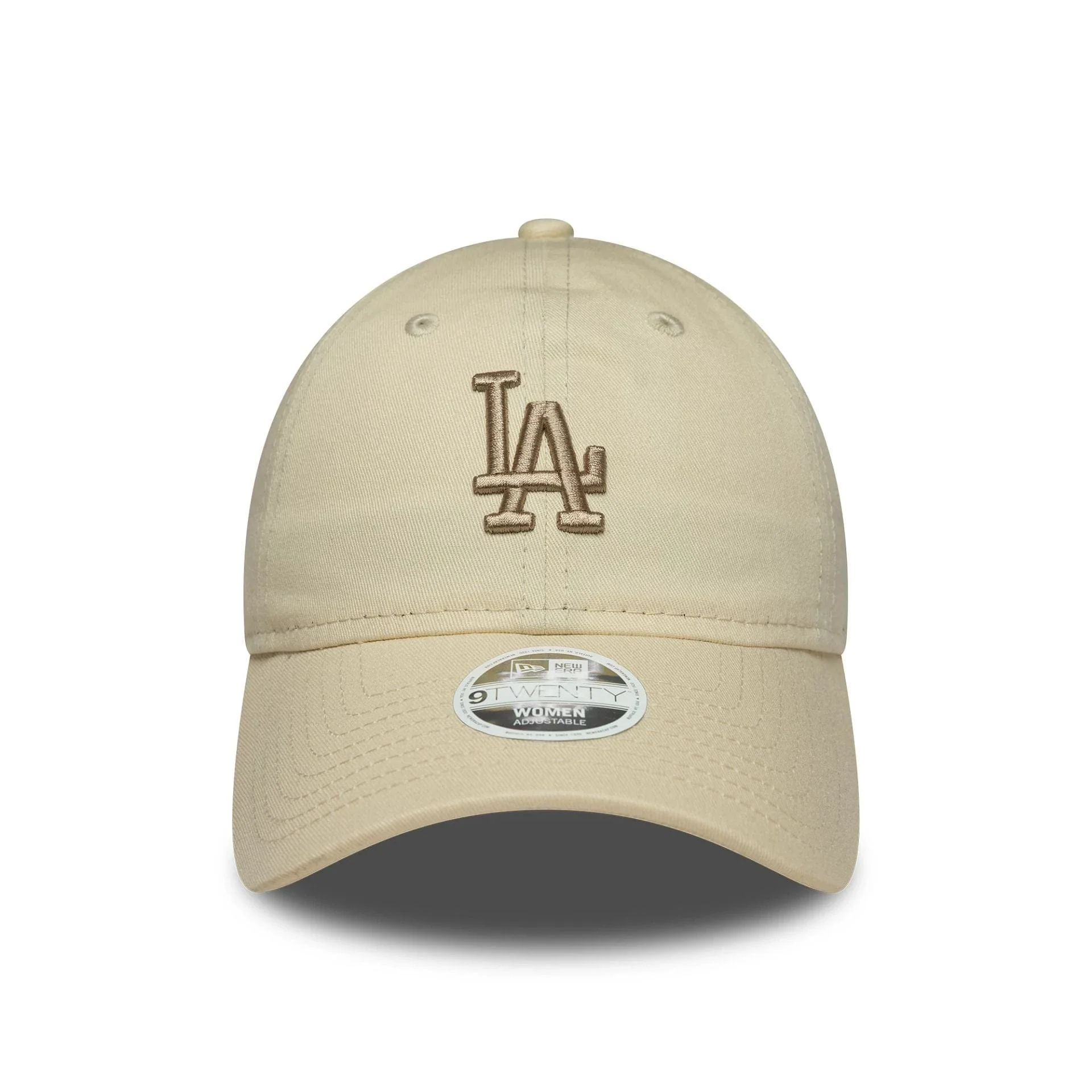 LA Dodgers Womens MLB Midi Light Beige 9TWENTY Cap - Image 2