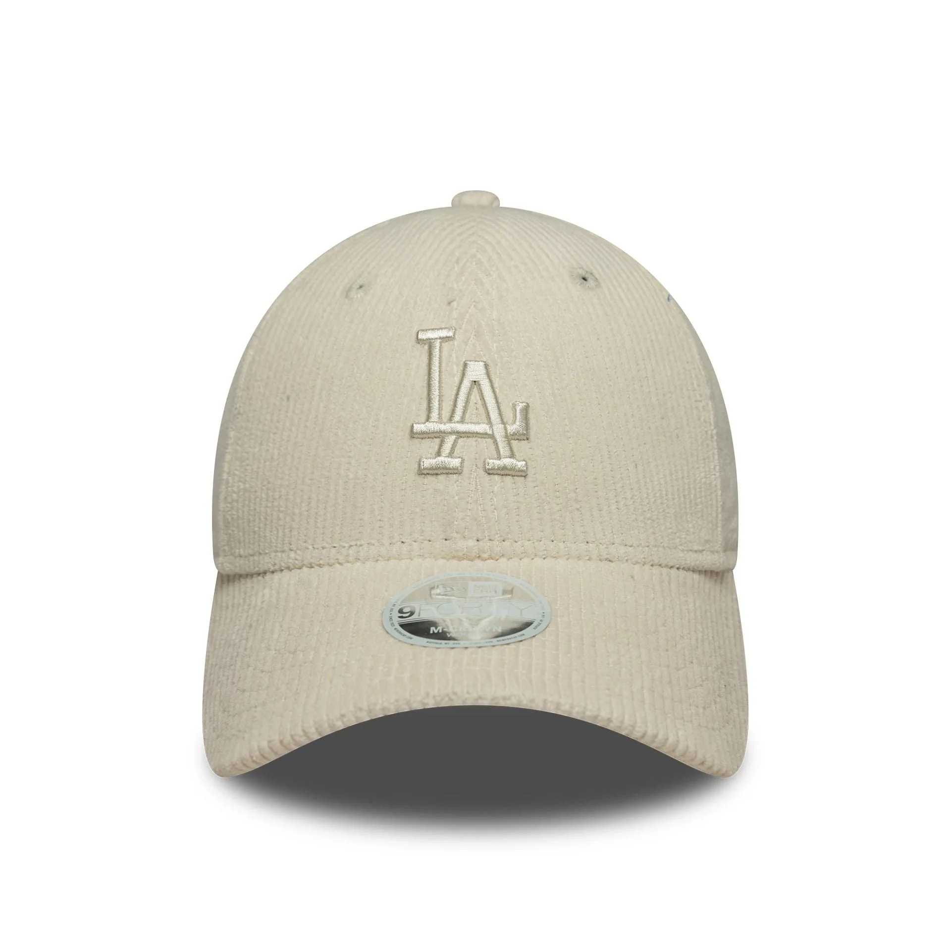 LA Dodgers Womens MLB Pastel Cord Light Beige 9FORTY M-Crown Cap - Image 2