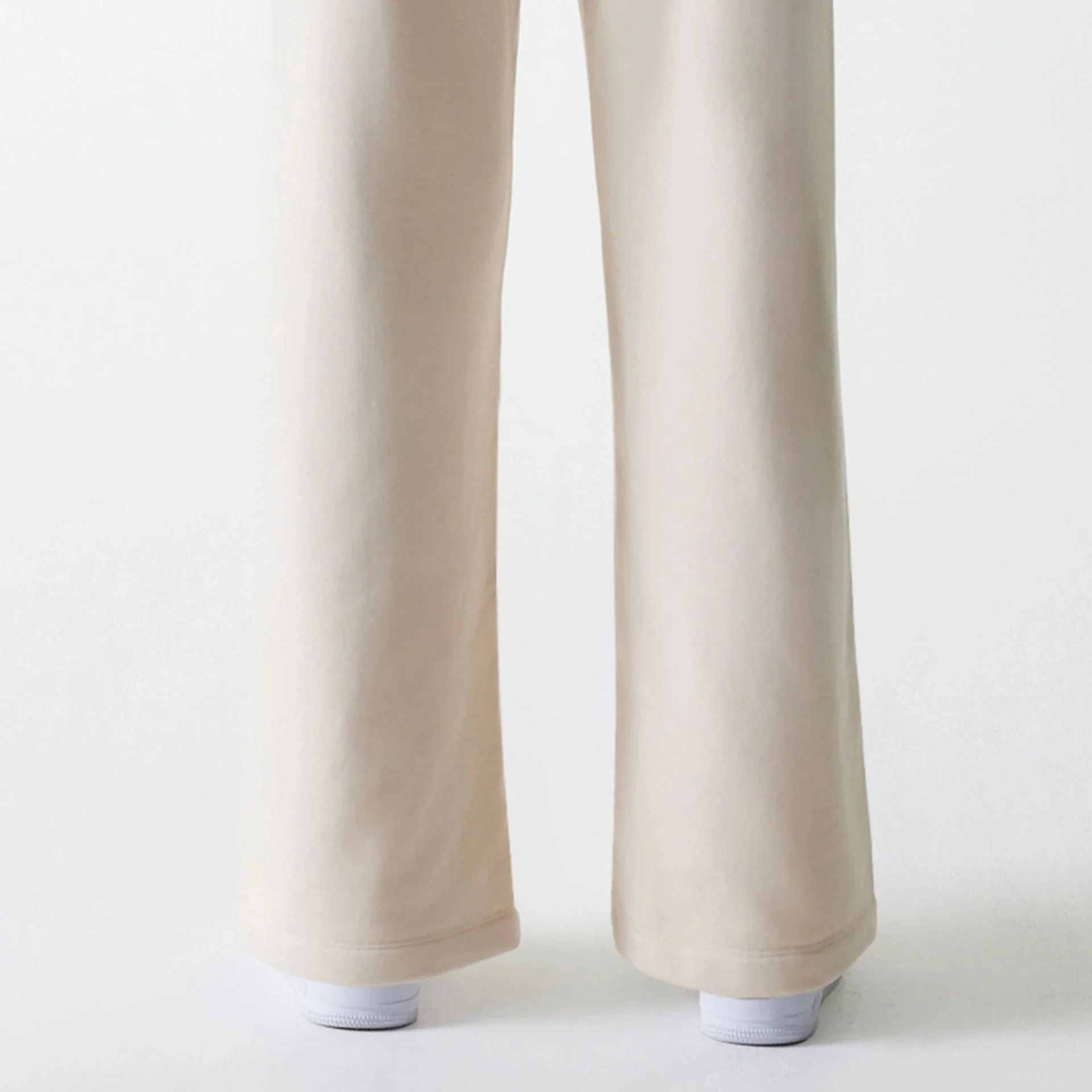 LA Dodgers Womens MLB Tonal Light Beige Straight Leg Joggers - Image 6