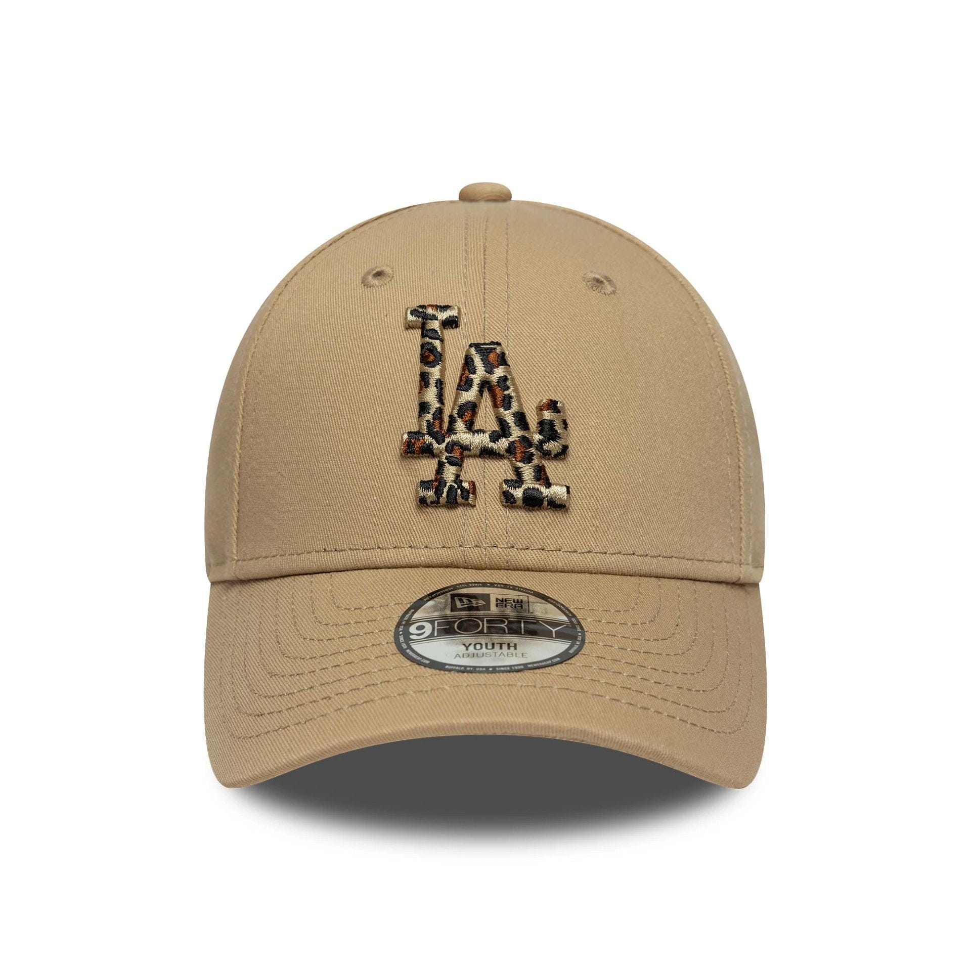 LA Dodgers Youth MLB Animal Infill Light Beige 9FORTY Cap - Image 2