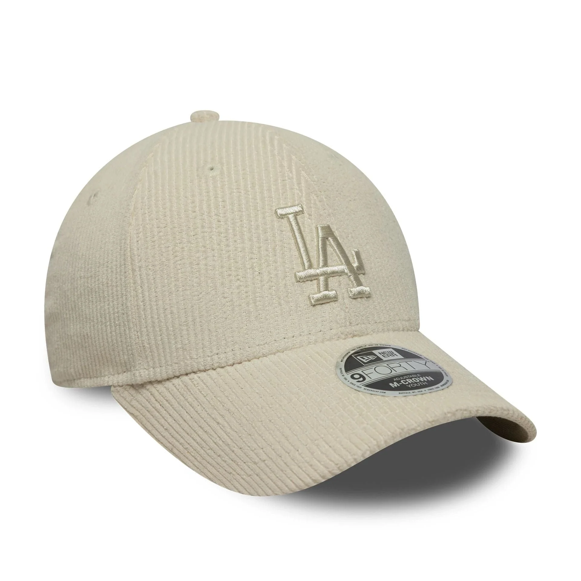 LA Dodgers Youth MLB Cord Cream 9FORTY M-Crown Cap - Image 3