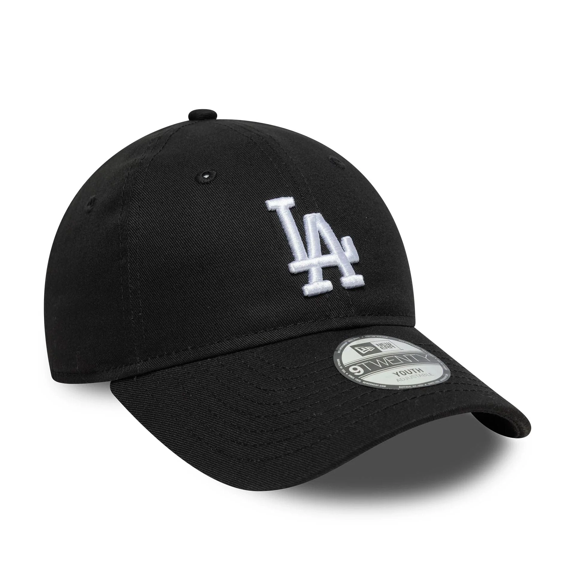 LA Dodgers Youth MLB League Essential Black 9TWENTY Cap - Image 3