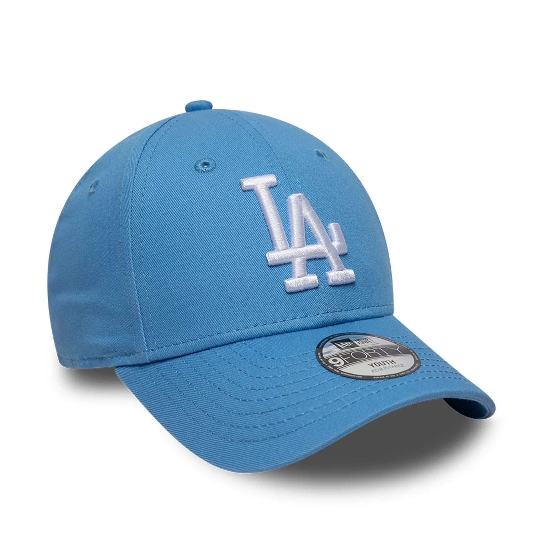 LA Dodgers Youth MLB League Essential Pastel Blue 9FORTY Adjustable Cap - Image 3