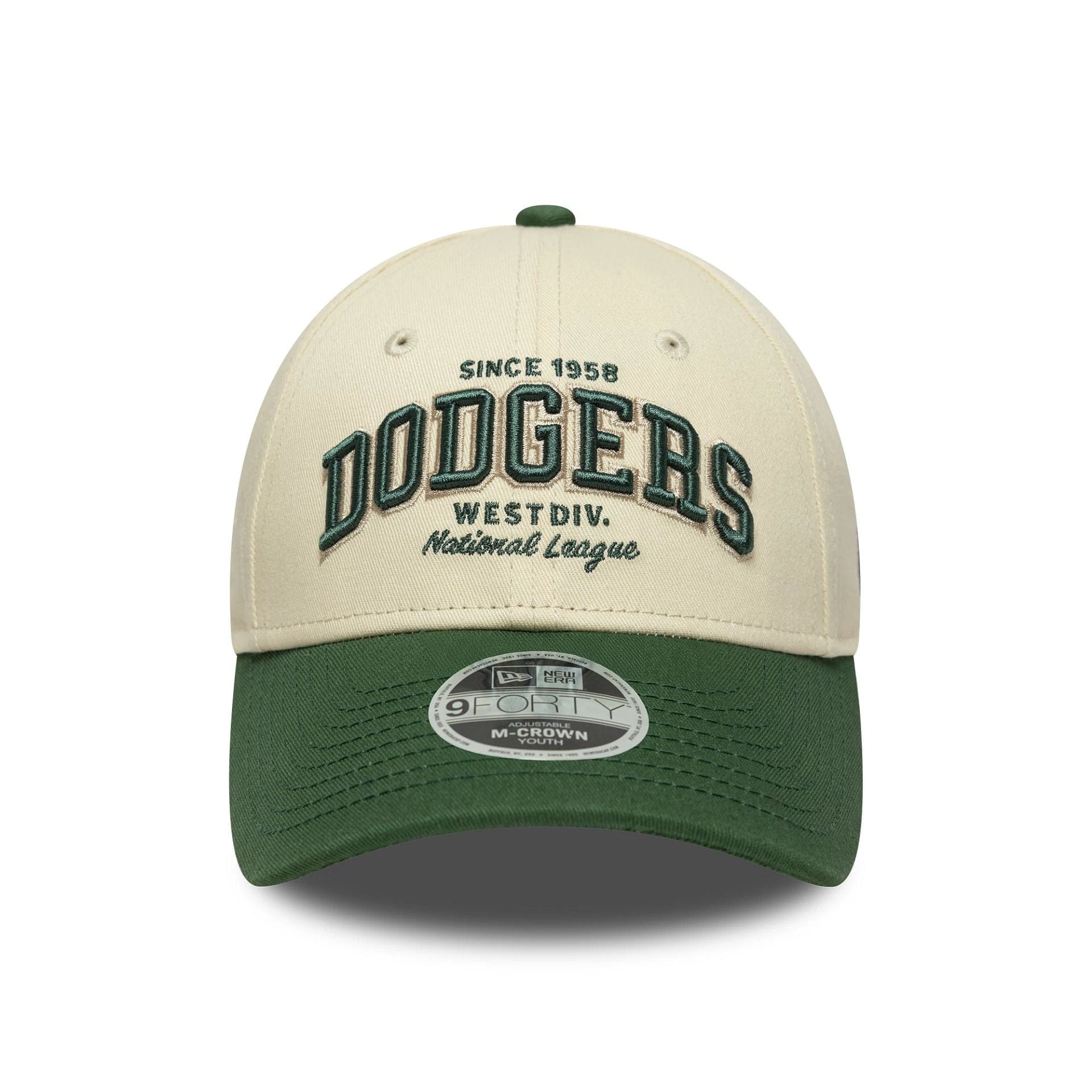 LA Dodgers Youth MLB Wordmark Dark Green 9FORTY M-Crown Cap - Image 2