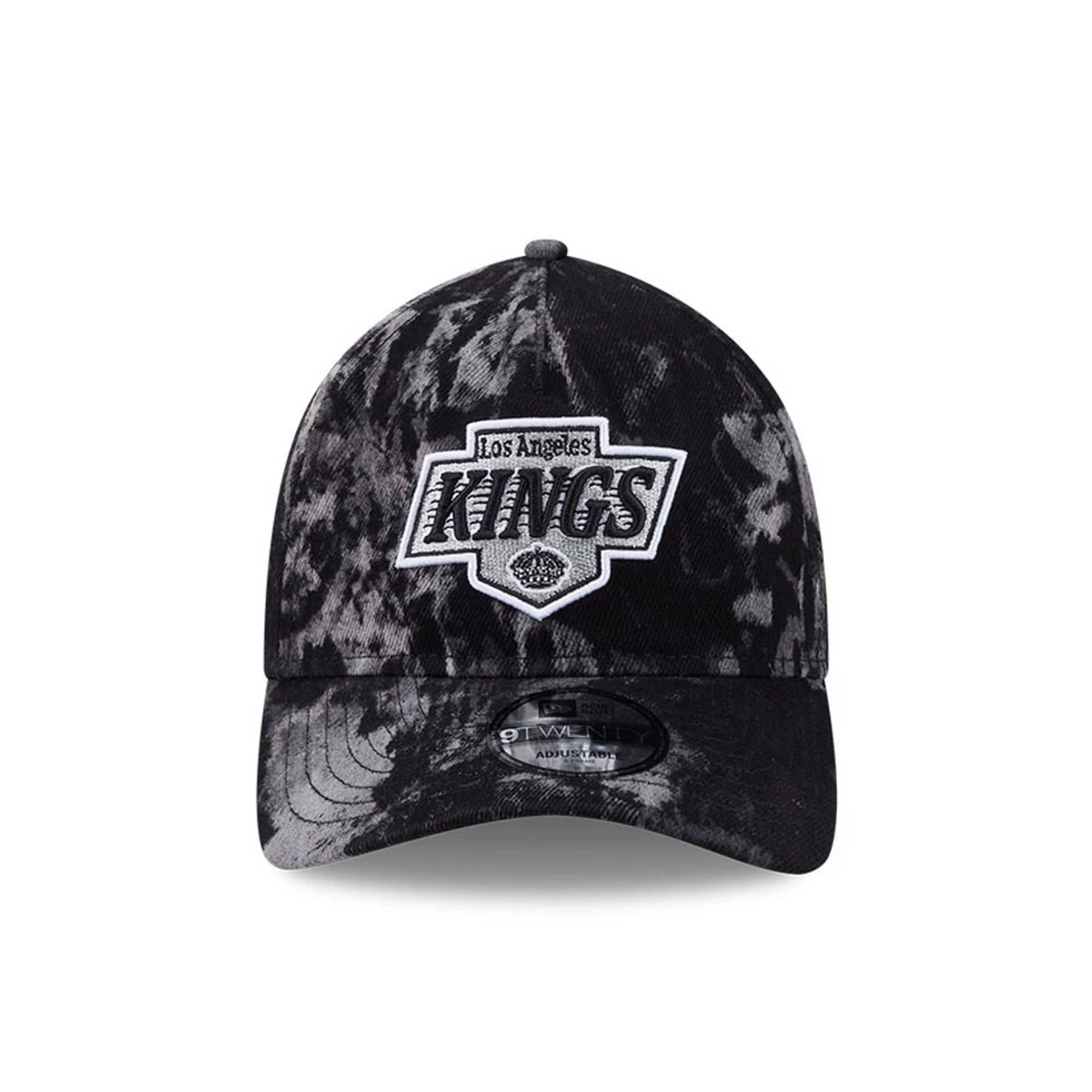 LA Kings NHL Bleached Denim Black 9TWENTY A-Frame Adjustable Cap - Image 2