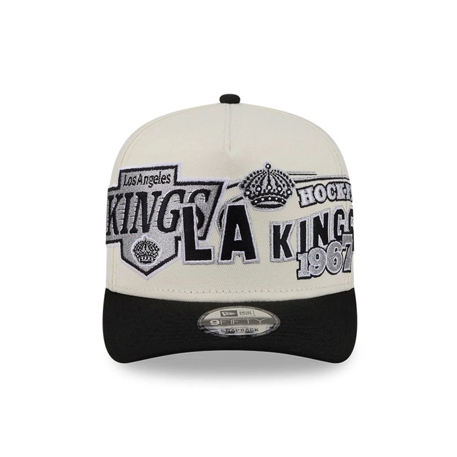 LA Kings NHL Classic White 9FIFTY A-Frame Snapback Adjustable Cap - Image 3