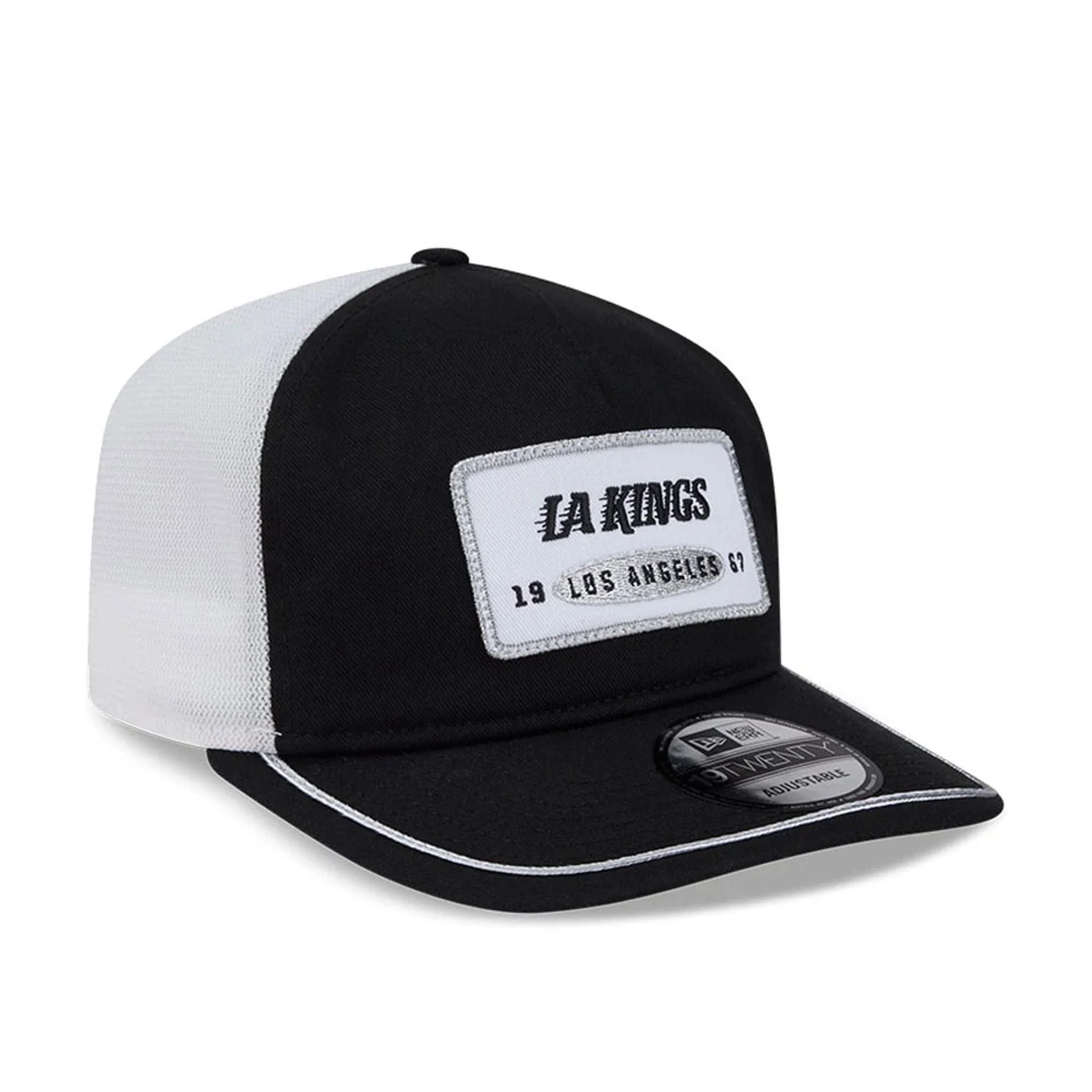 LA Kings NHL Emblem Patch Black 19TWENTY Adjustable Cap - Image 4