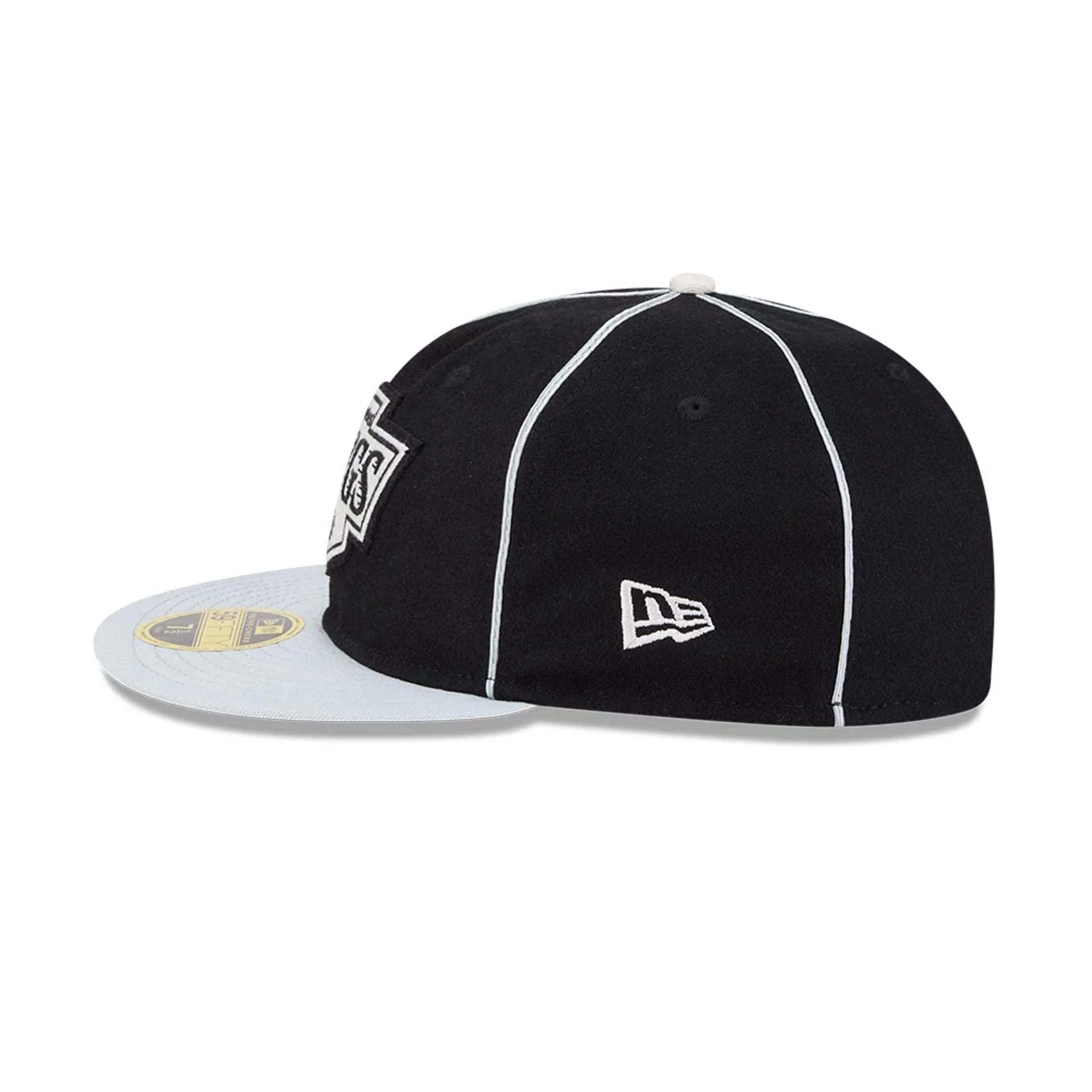 LA Kings NHL Felt Logo Black Retro Crown 59FIFTY Fitted Cap - Image 5
