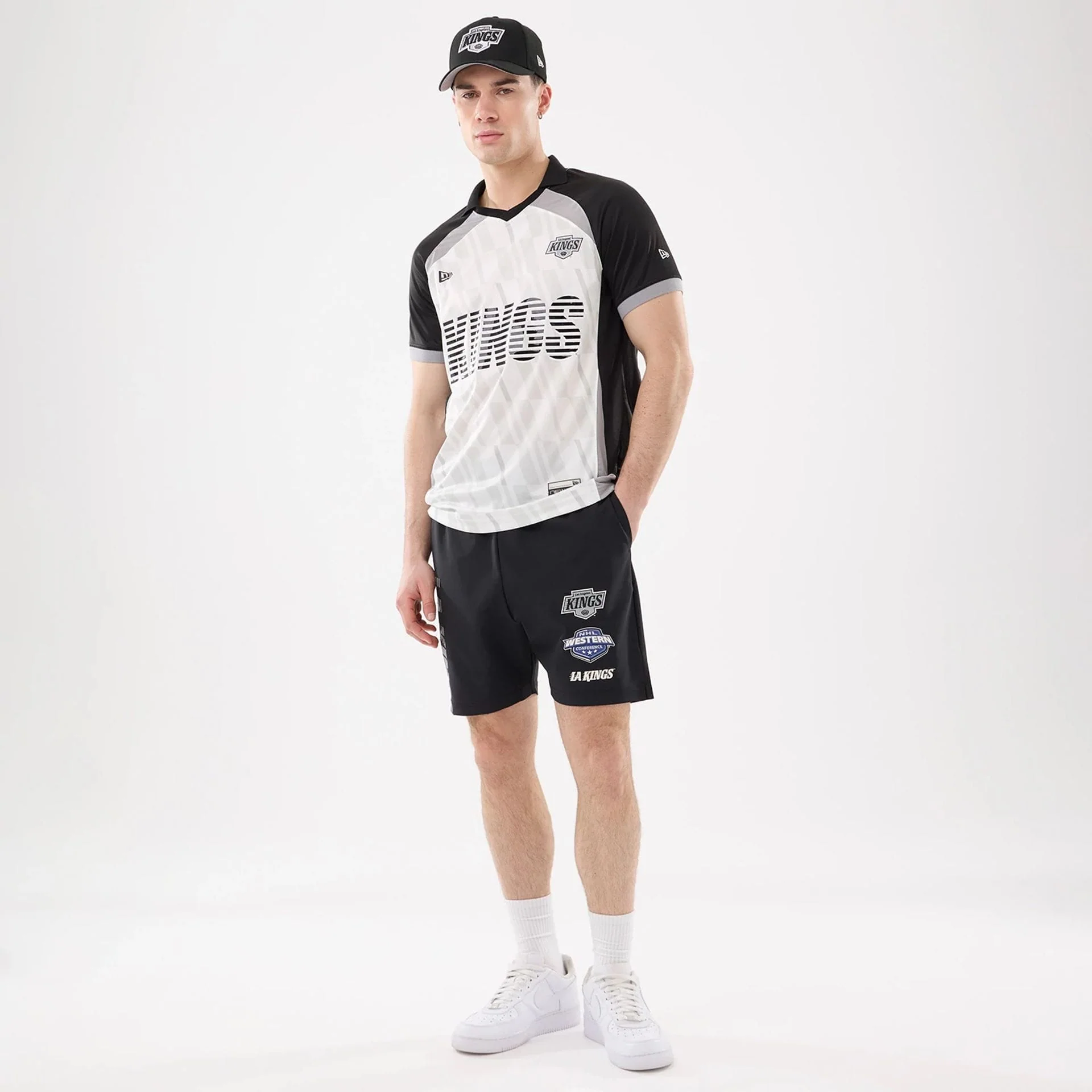 LA Kings NHL Match Black Oversized Shorts - Image 8