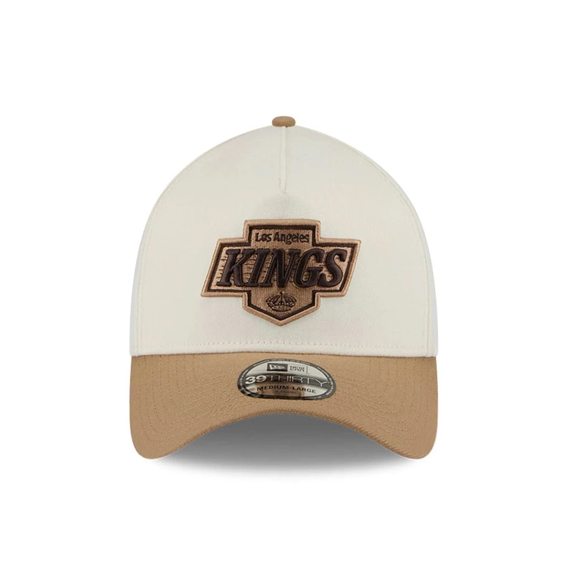LA Kings NHL Sandy Bay White 39THIRTY A-Frame Stretch Fit Cap - Image 3