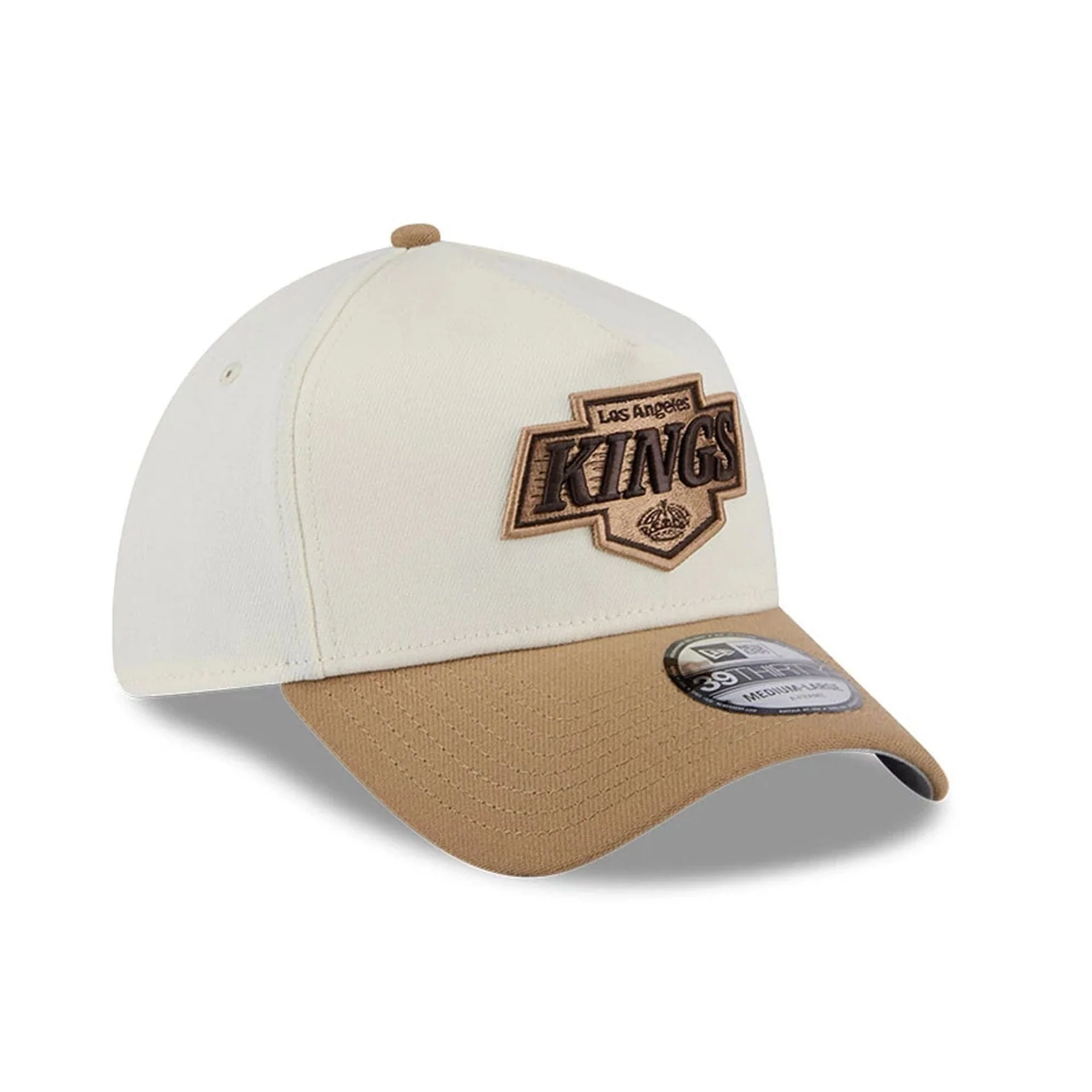 LA Kings NHL Sandy Bay White 39THIRTY A-Frame Stretch Fit Cap - Image 4