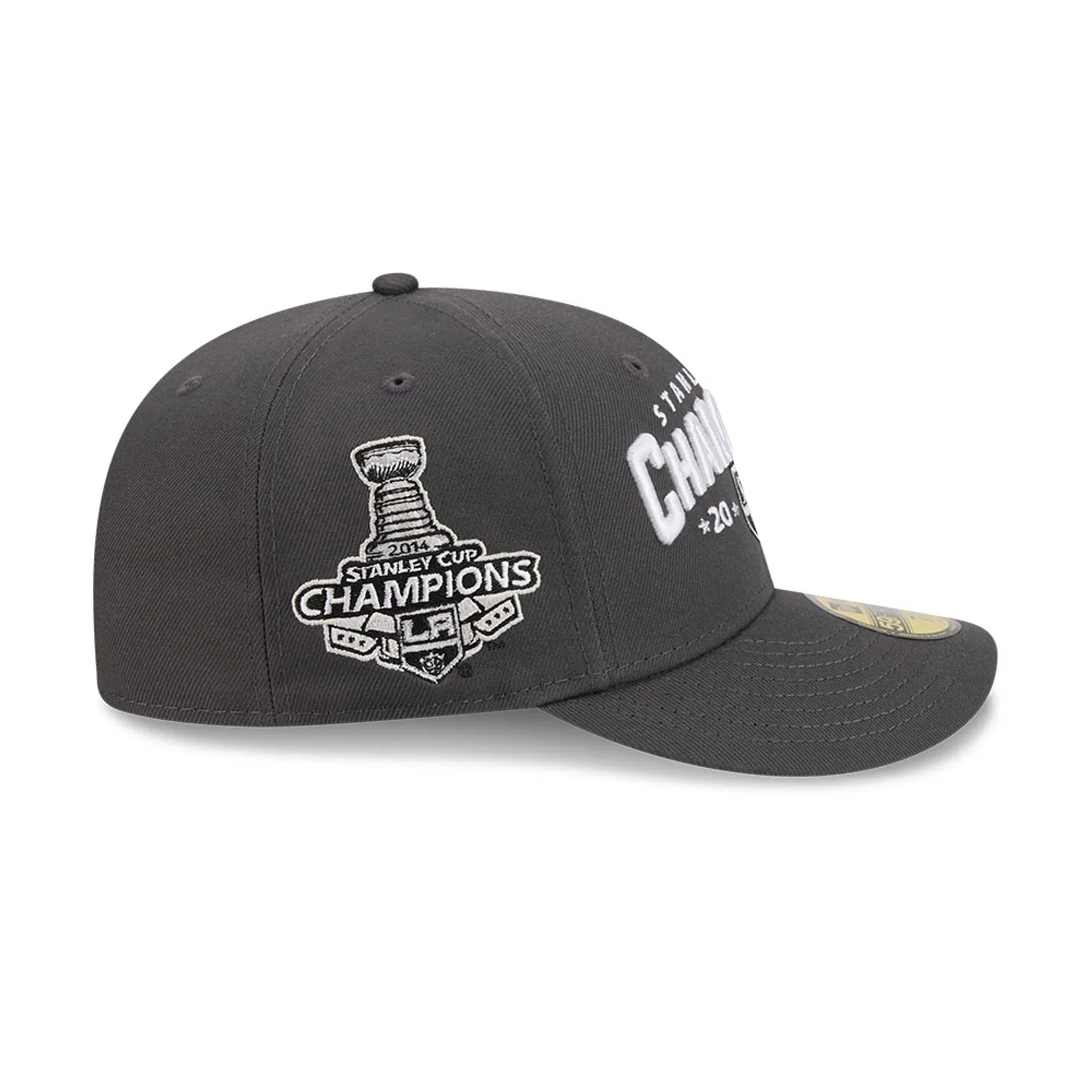 LA Kings NHL Stanley Cup Champions Dark Grey 59FIFTY Fitted Cap - Image 5