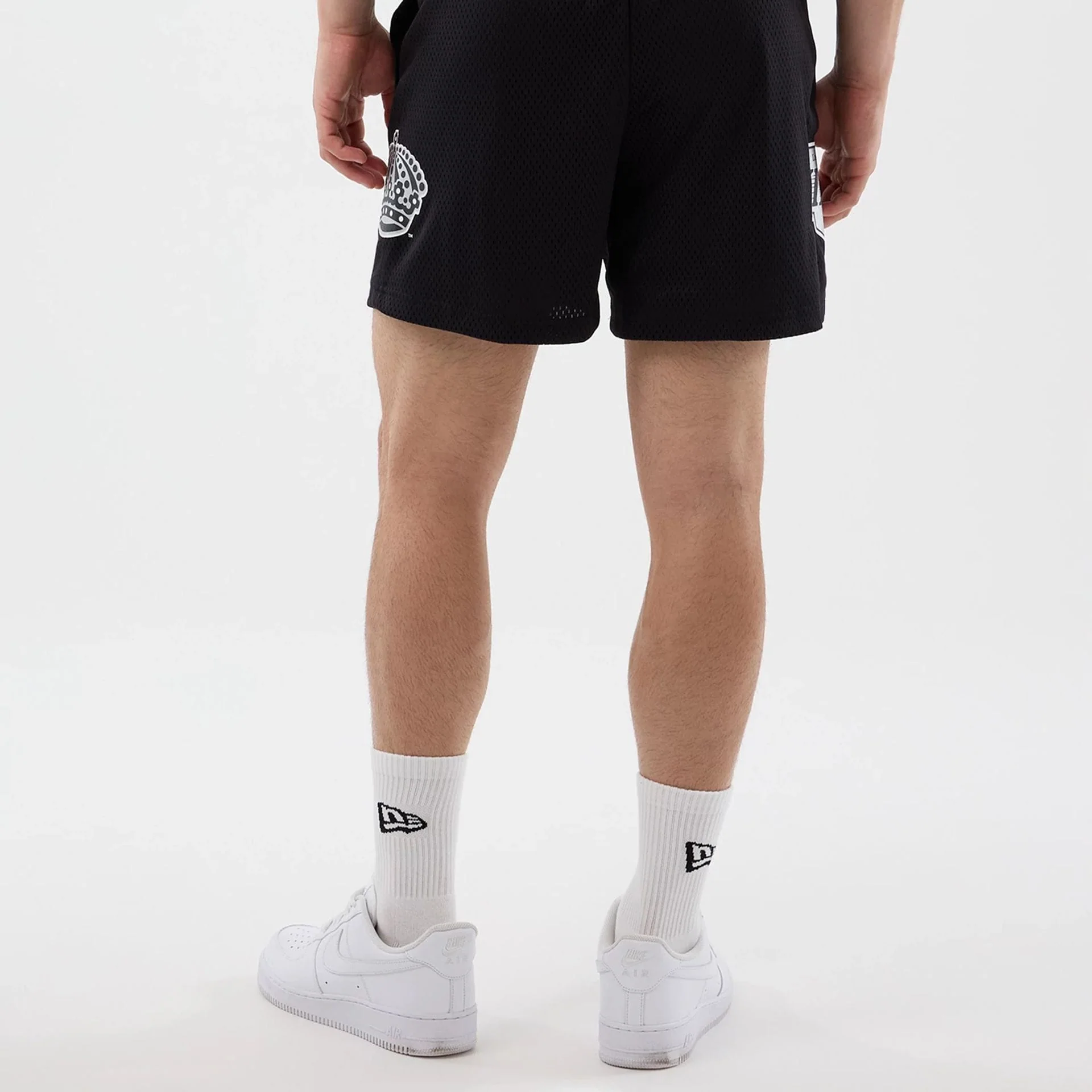 LA Kings NHL Street Culture Black Oversized Shorts - Image 2