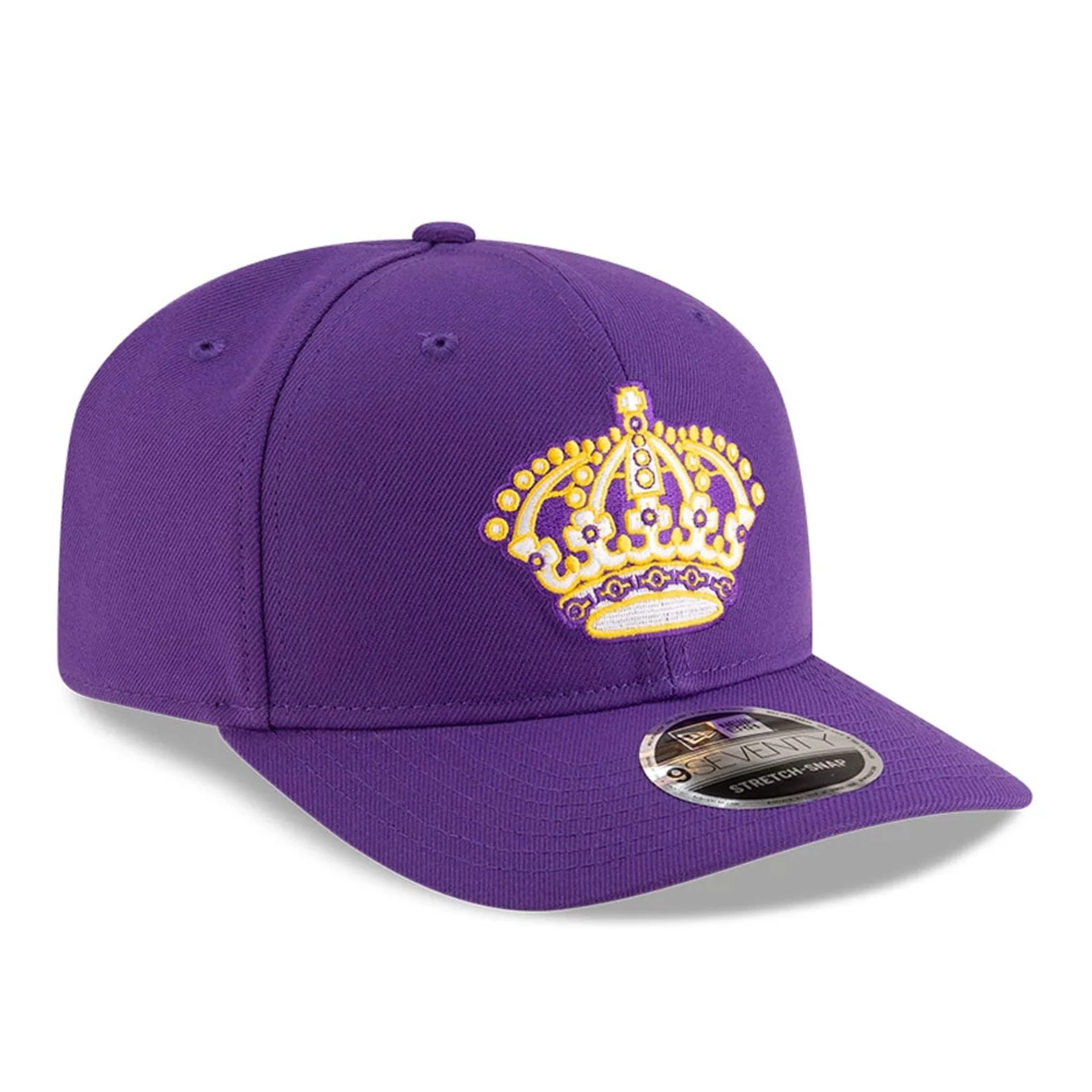 LA Kings NHL Team Purple 9SEVENTY Stretch Snap Adjustable Cap - Image 4