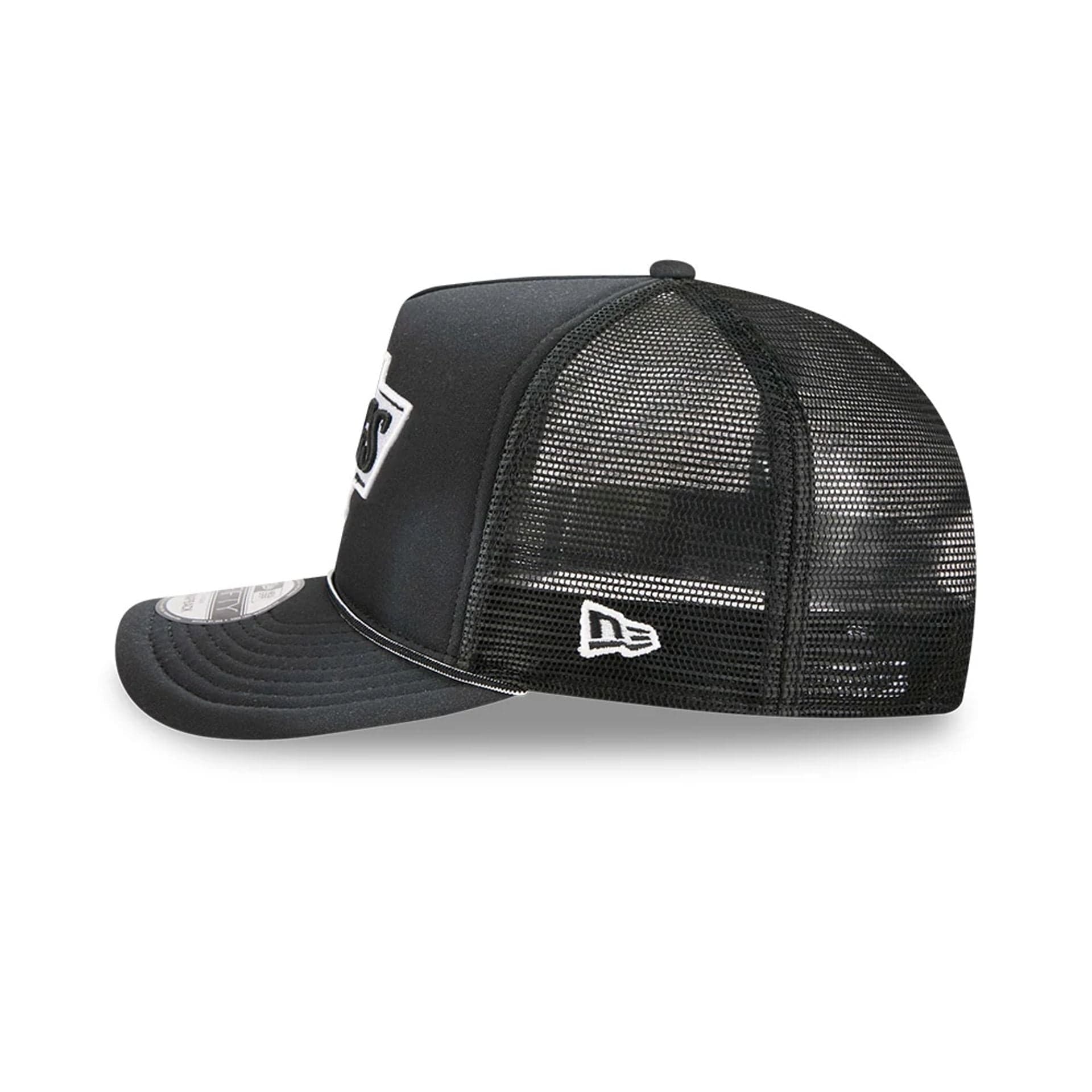 LA Kings NHL Washed Black 9FIFTY A-Frame Trucker Adjustable Cap - Image 5