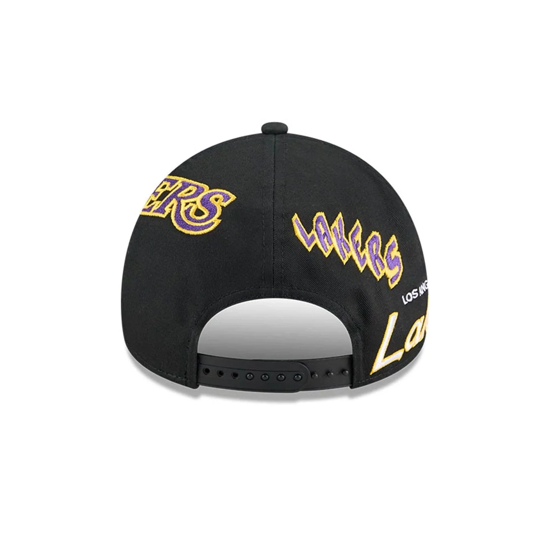 LA Lakers NBA All Over Black 9FORTY A-Frame Adjustable Cap - Image 3