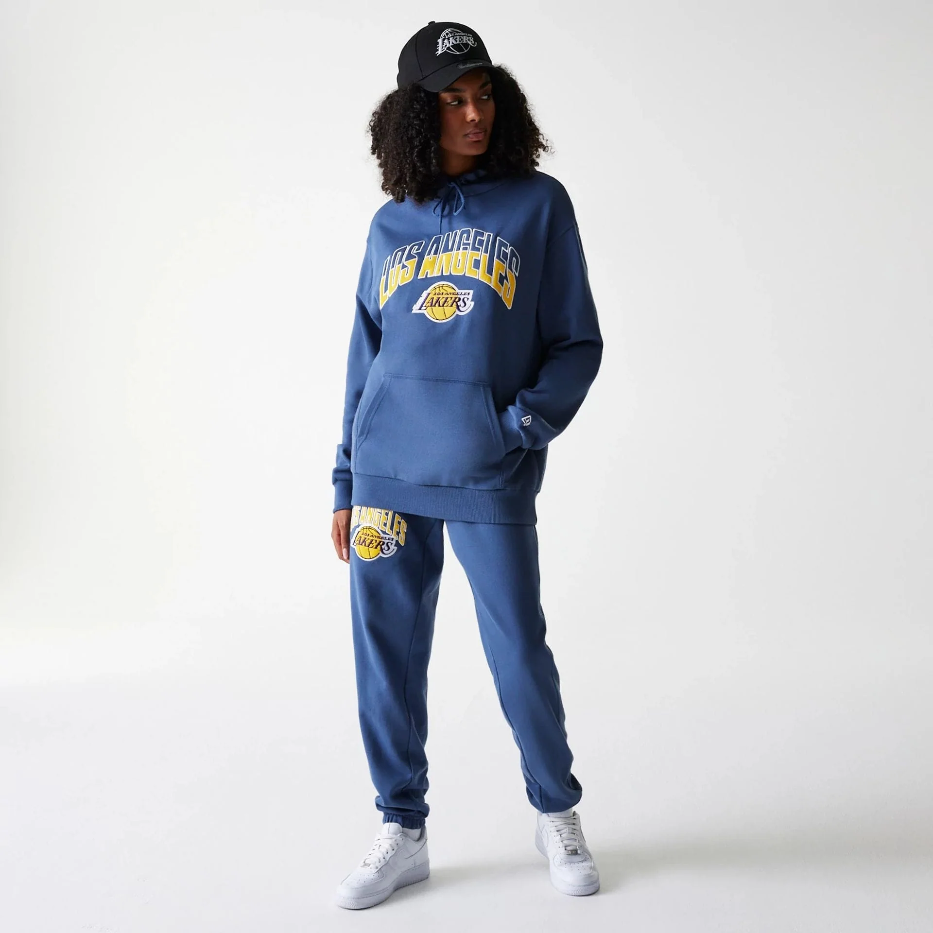 LA Lakers NBA Arch Graphic Dark Blue Joggers - Image 4