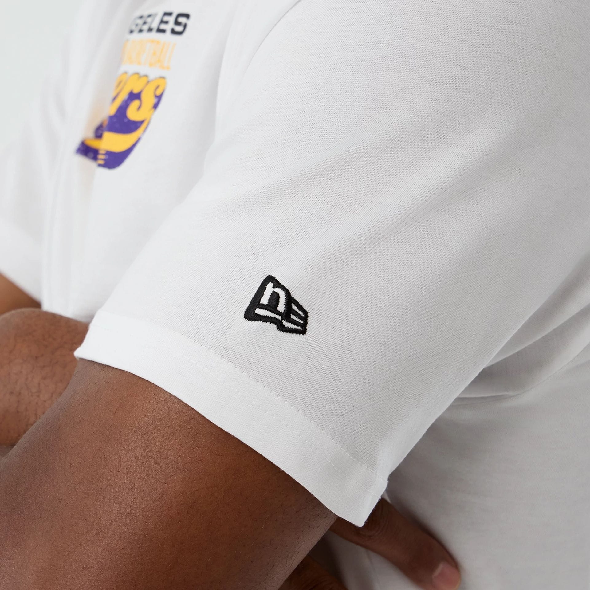 LA Lakers NBA Back To School White T-Shirt - Image 4