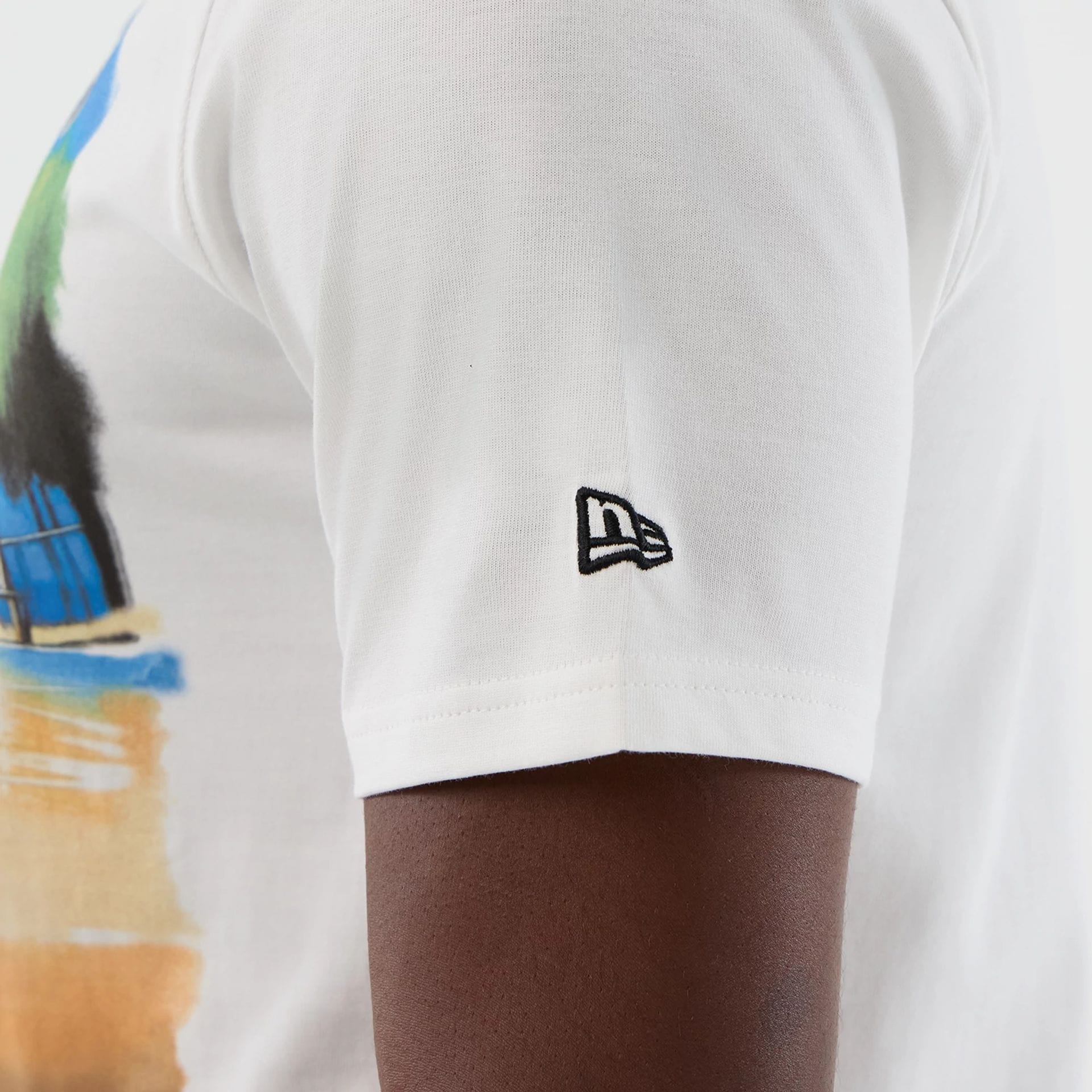 LA Lakers NBA Beach Graphic White T-Shirt - Image 6