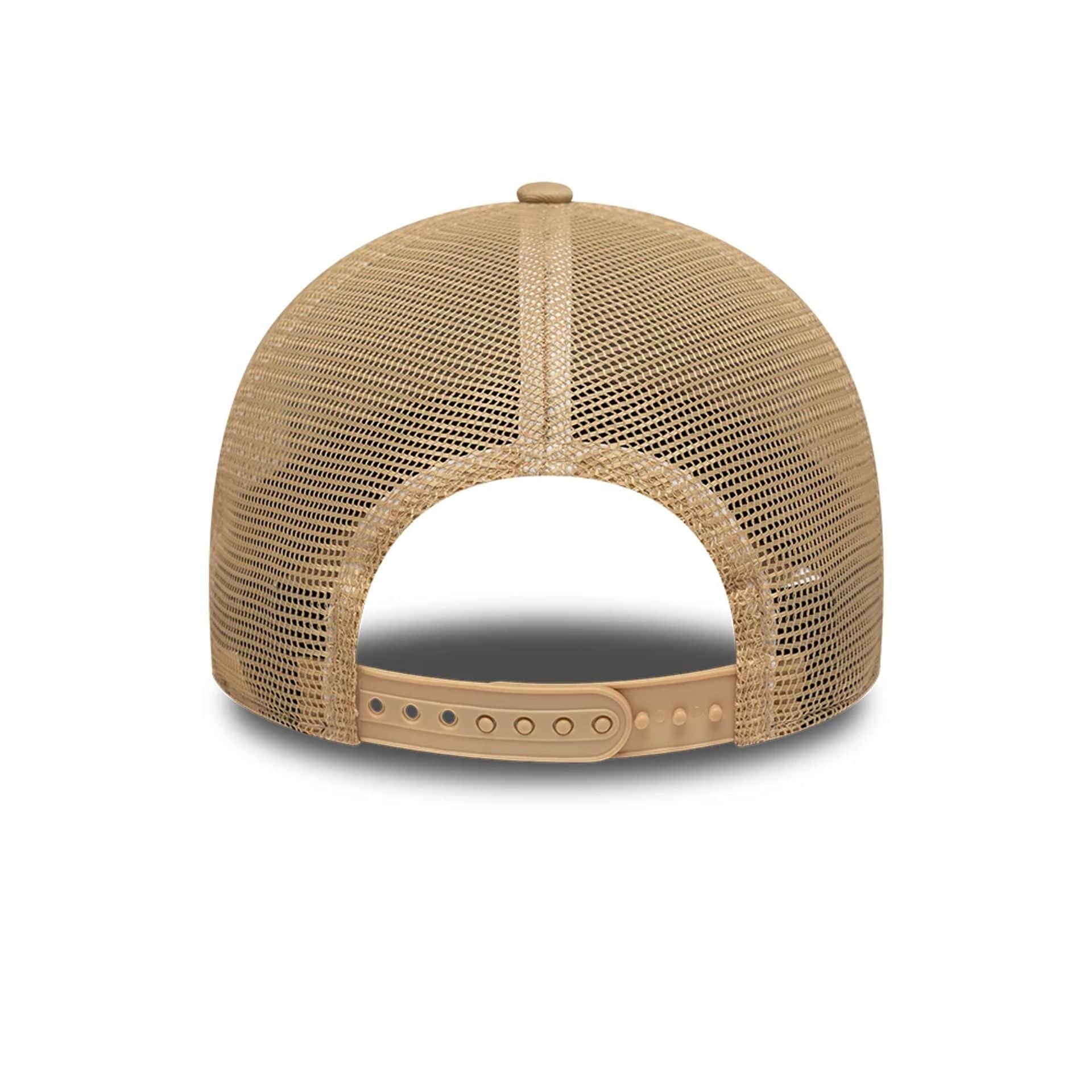 LA Lakers NBA Beige 9FORTY M-Crown A-Frame Trucker Adjustable Cap - Image 4