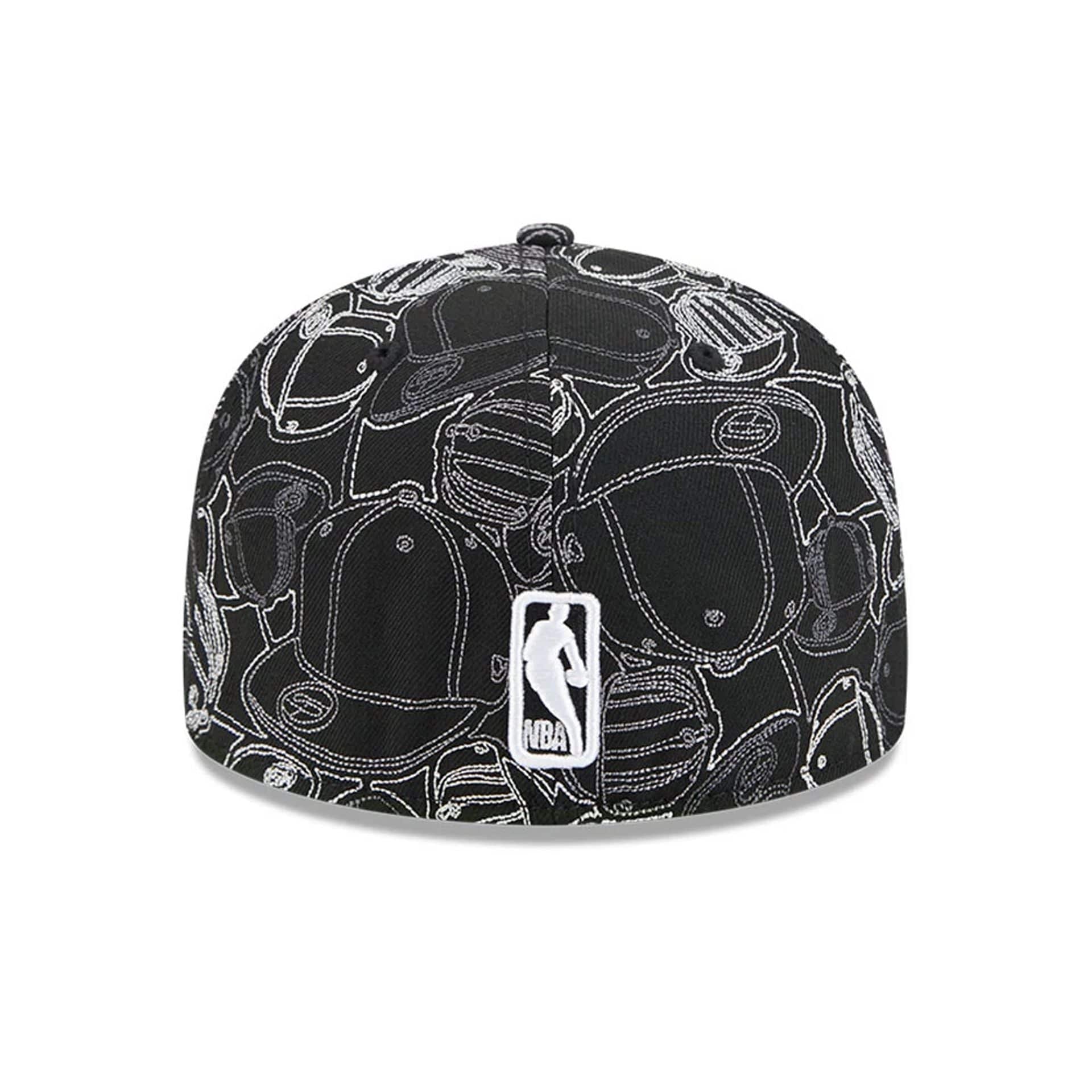 LA Lakers NBA Cap Scramble Black 59FIFTY Fitted Cap - Image 5