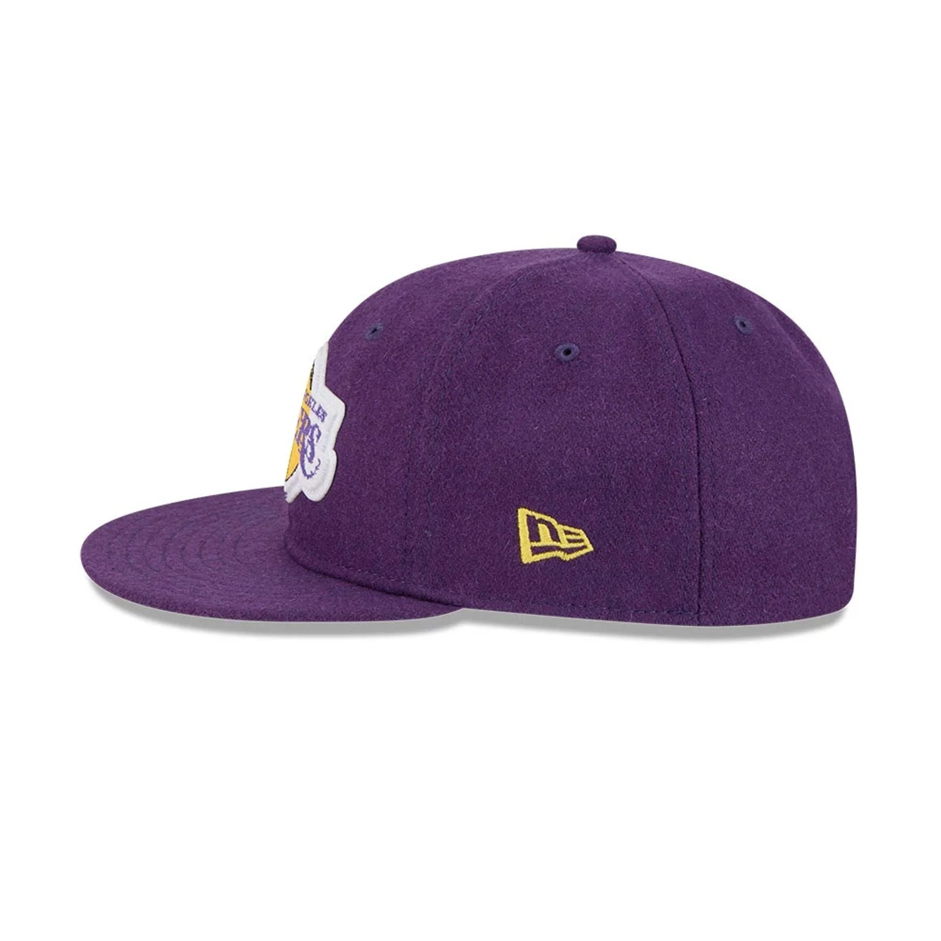 LA Lakers NBA Chenille Woven Purple Retro Crown 9FIFTY Adjustable Cap - Image 7