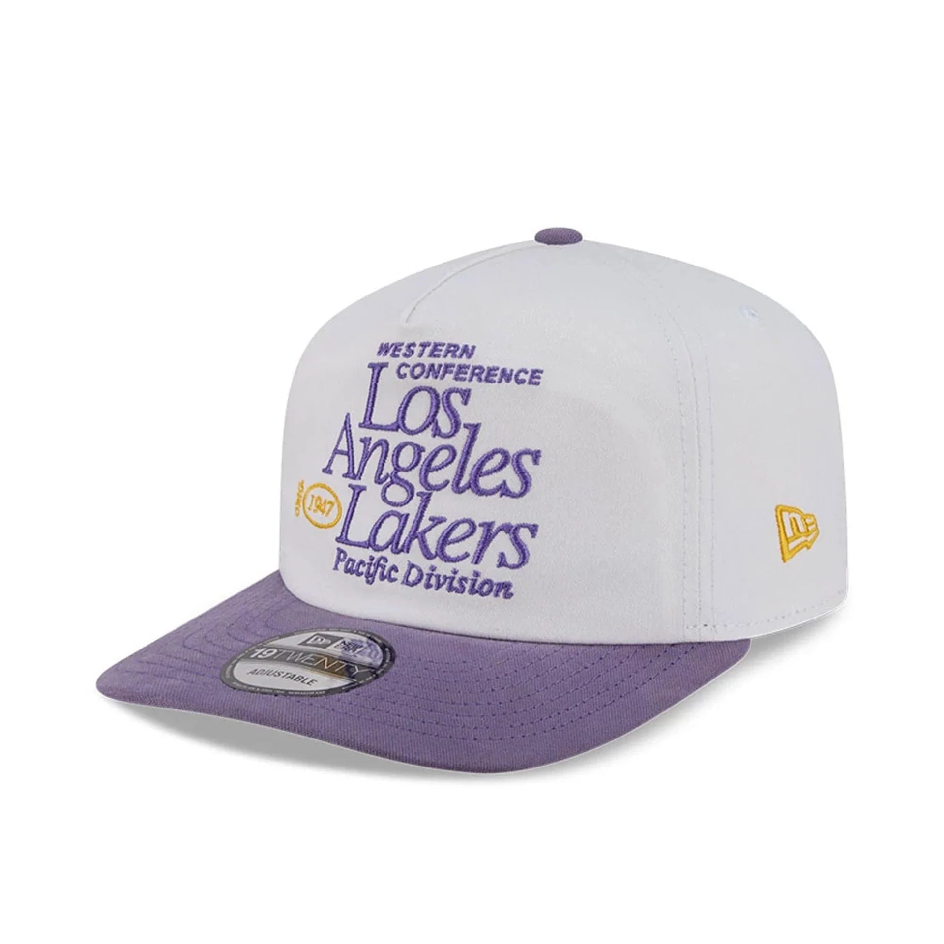 LA Lakers NBA Conference White 19TWENTY Adjustable Cap - Image 4