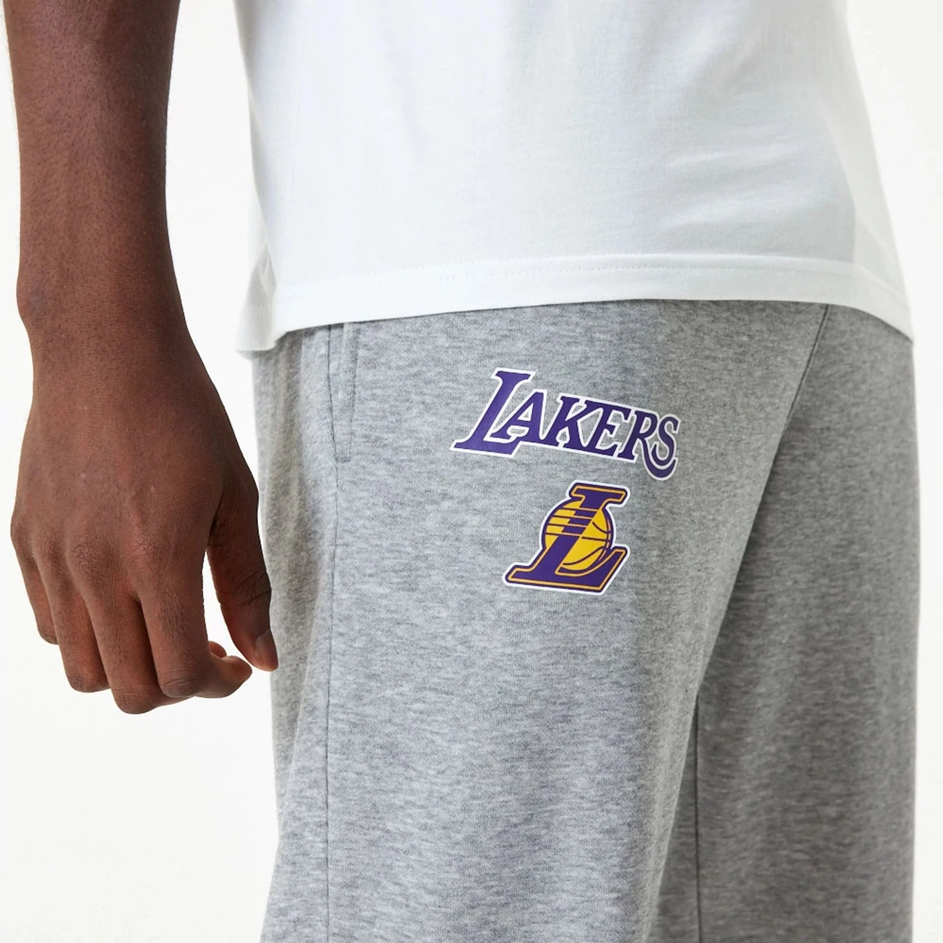 LA Lakers NBA Essential Grey Joggers - Image 5