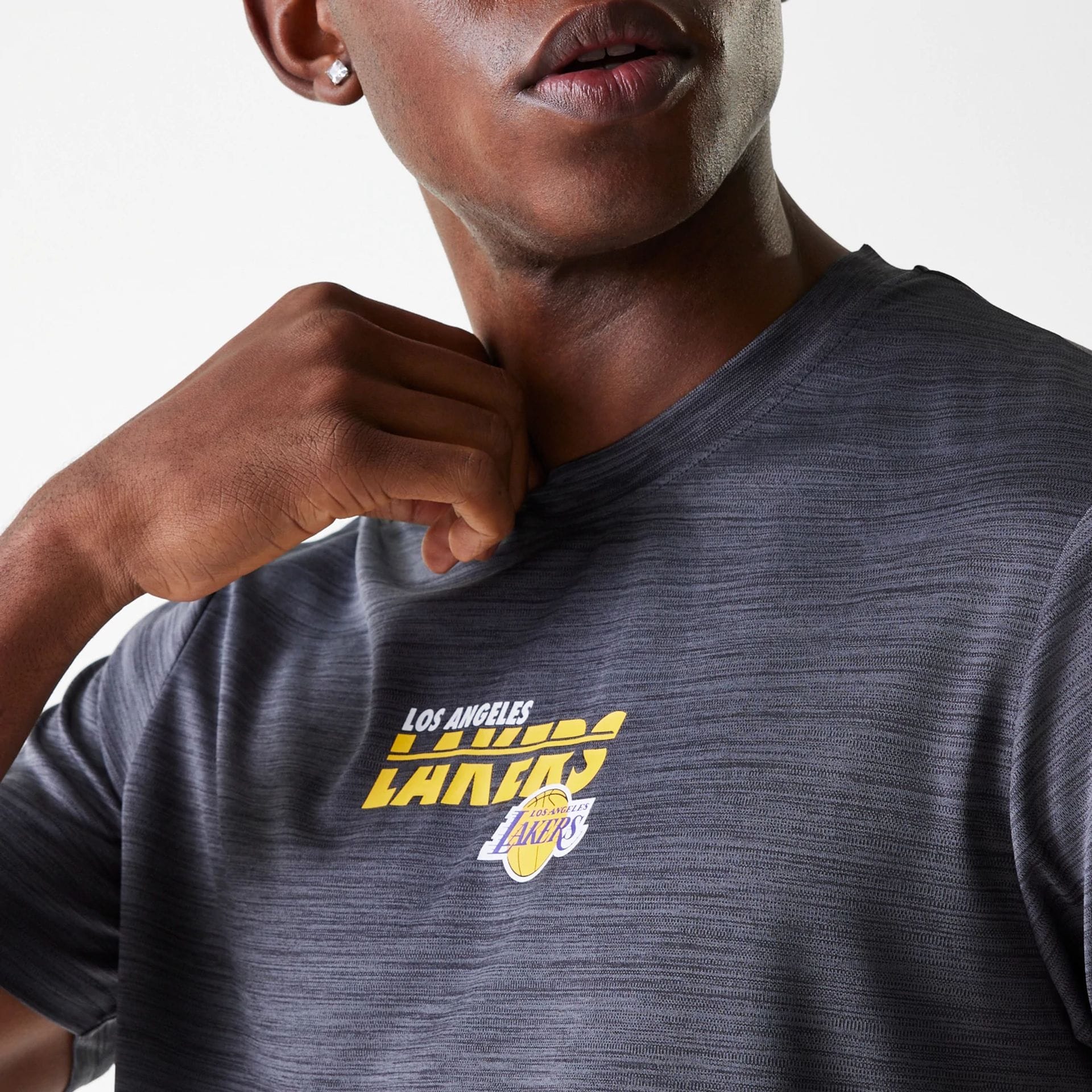 LA Lakers NBA Essentials Black T-Shirt - Image 4