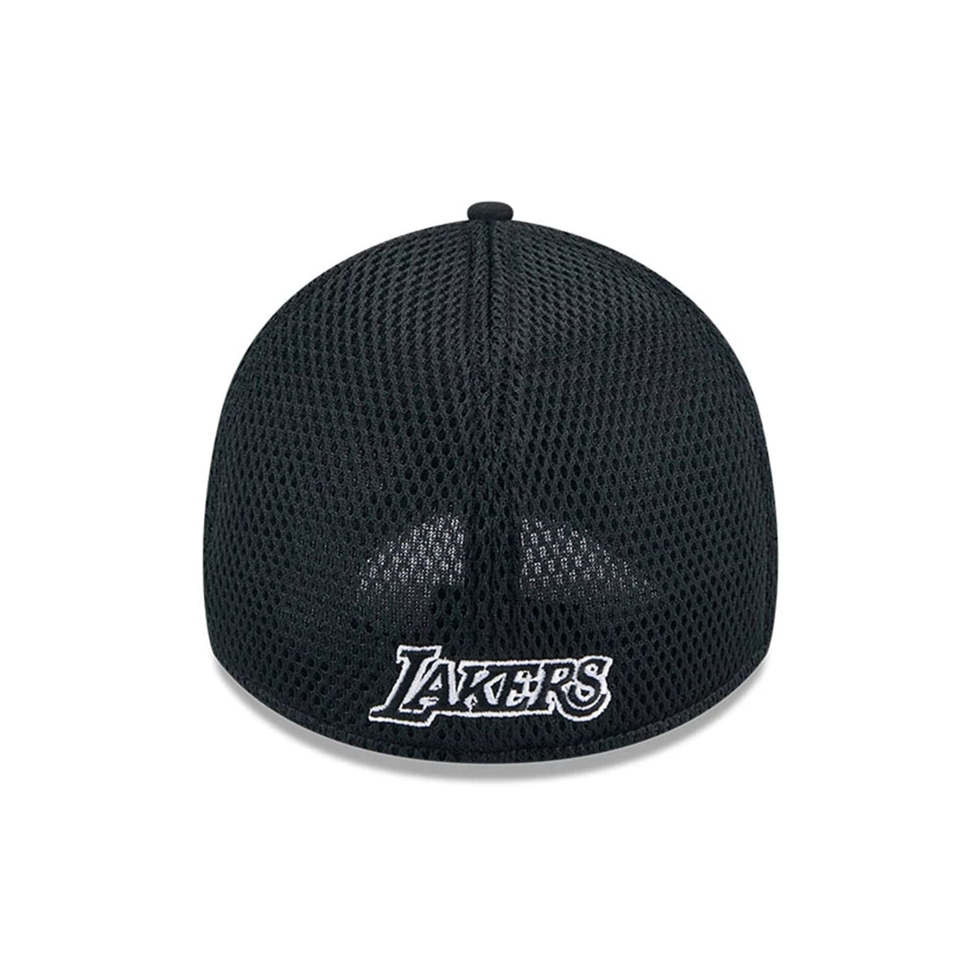 LA Lakers NBA Evergreen Neo Black 39THIRTY Stretch Fit Cap - Image 2