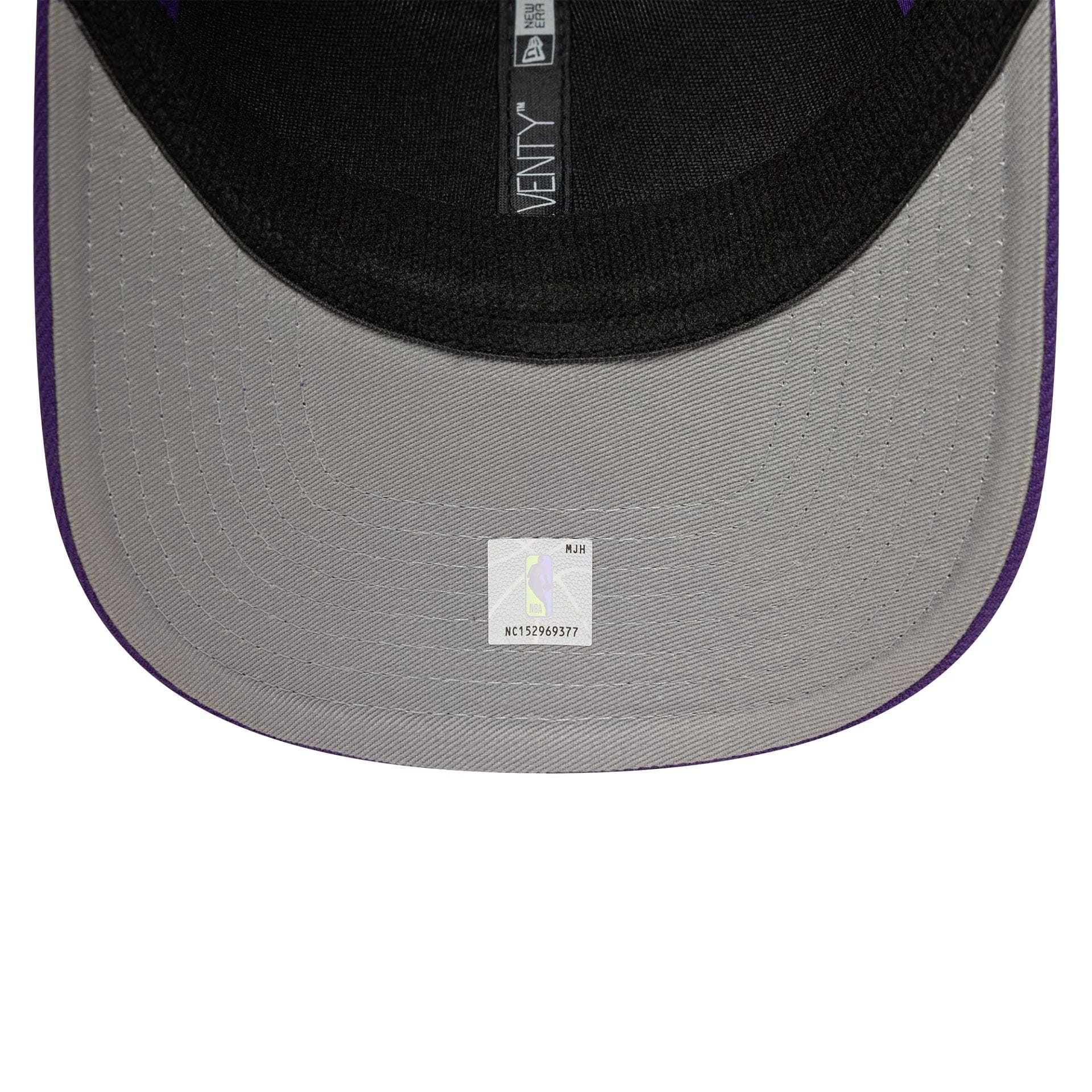 LA Lakers NBA Evergreen Purple 9SEVENTY Stretch Snap Adjustable Cap - Image 2