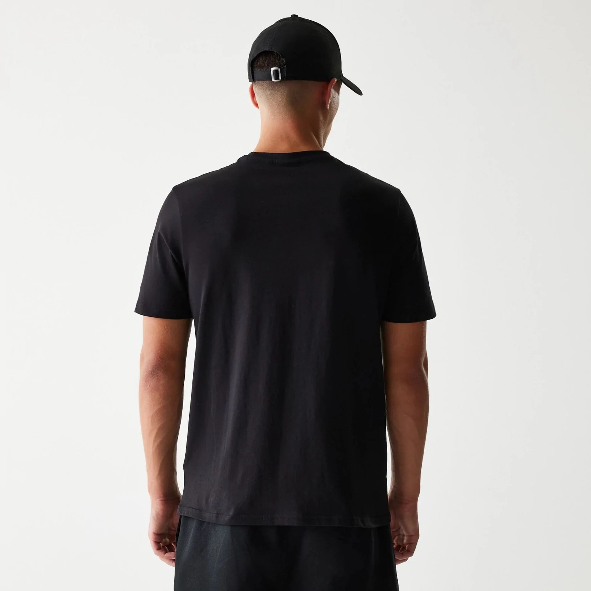 LA Lakers NBA Flame Graphic Black T-Shirt - Image 2