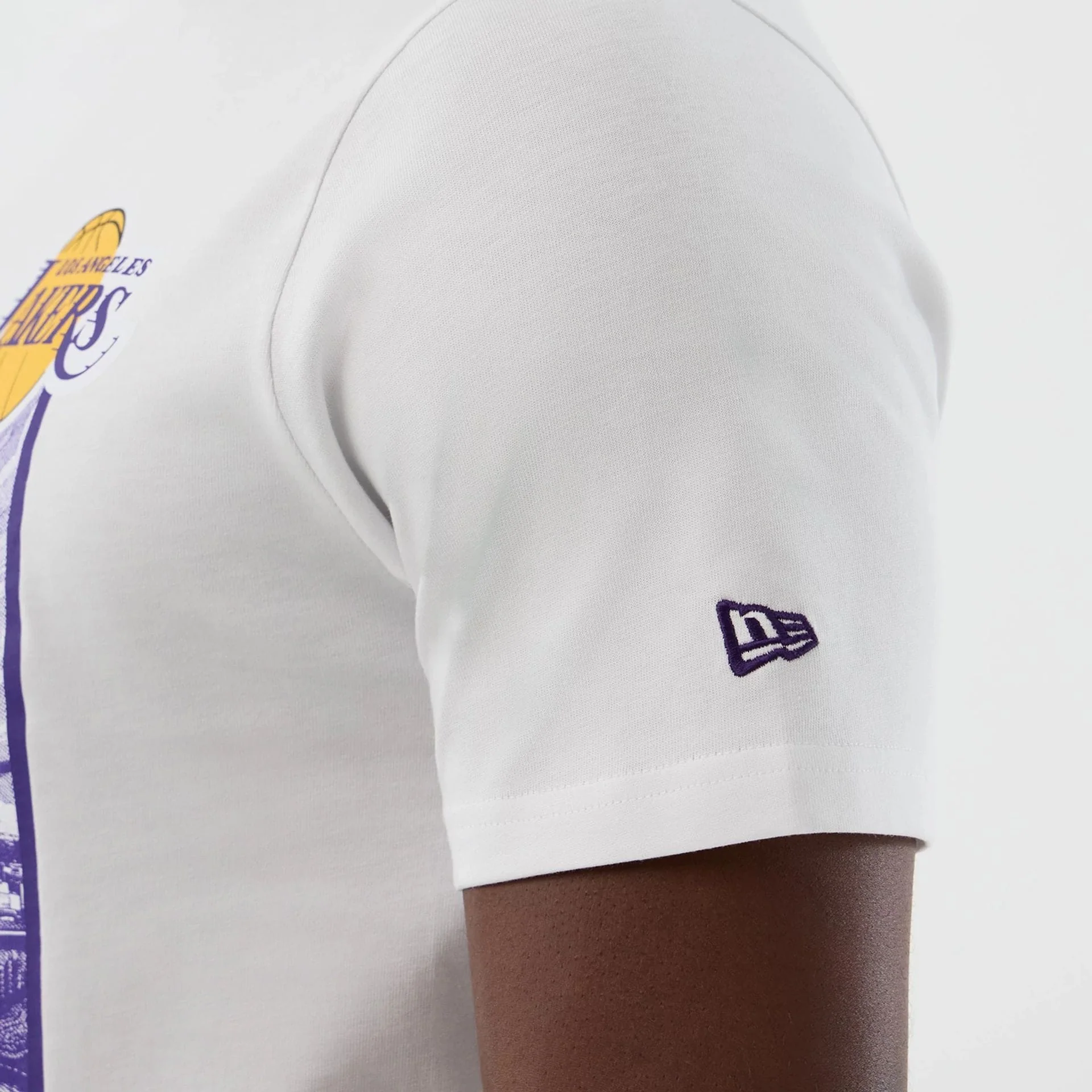 LA Lakers NBA Graphic White T-Shirt - Image 6
