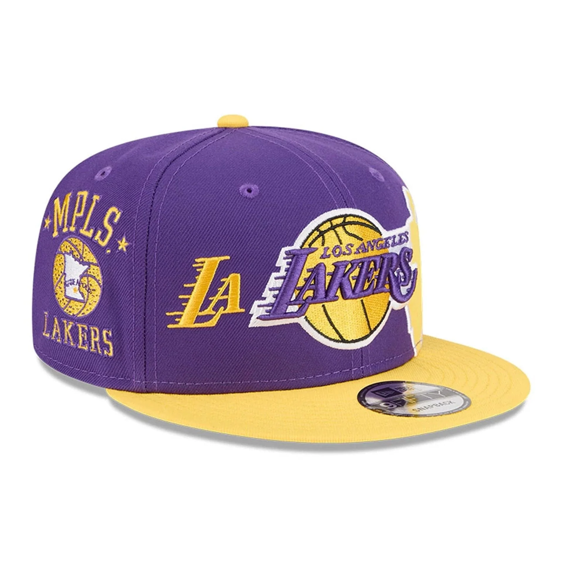 LA Lakers NBA Hardwood Classic ASG Purple 9FIFTY Snapback Adjustable Cap - Image 4