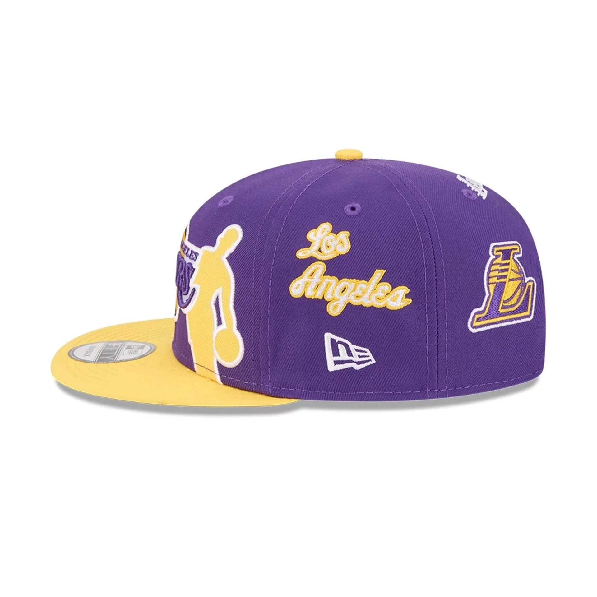 LA Lakers NBA Hardwood Classic ASG Purple 9FIFTY Snapback Adjustable Cap - Image 6