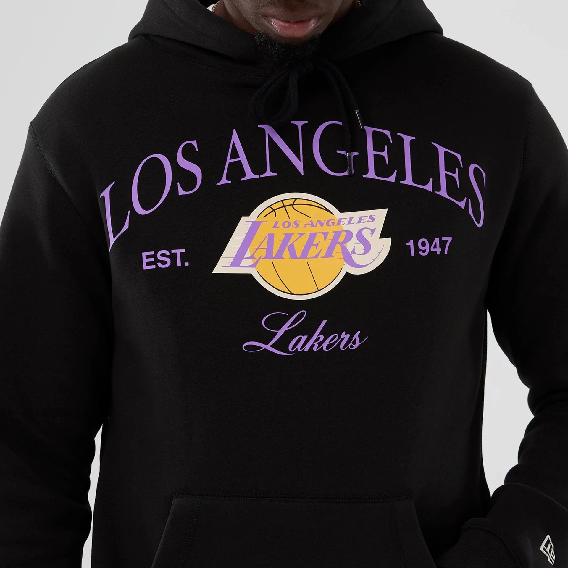 LA Lakers NBA Hardwood Classic Black Pullover Hoodie - Image 3